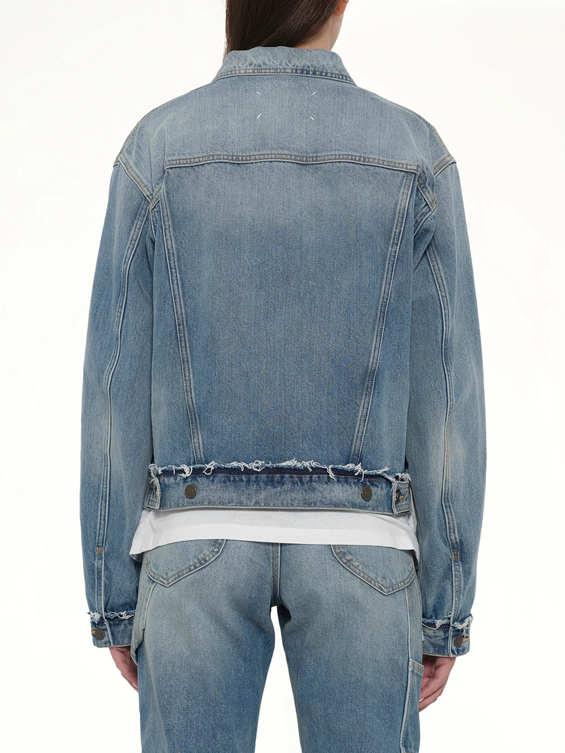 Denim Jacket in Light Blue Indigo - Image 5
