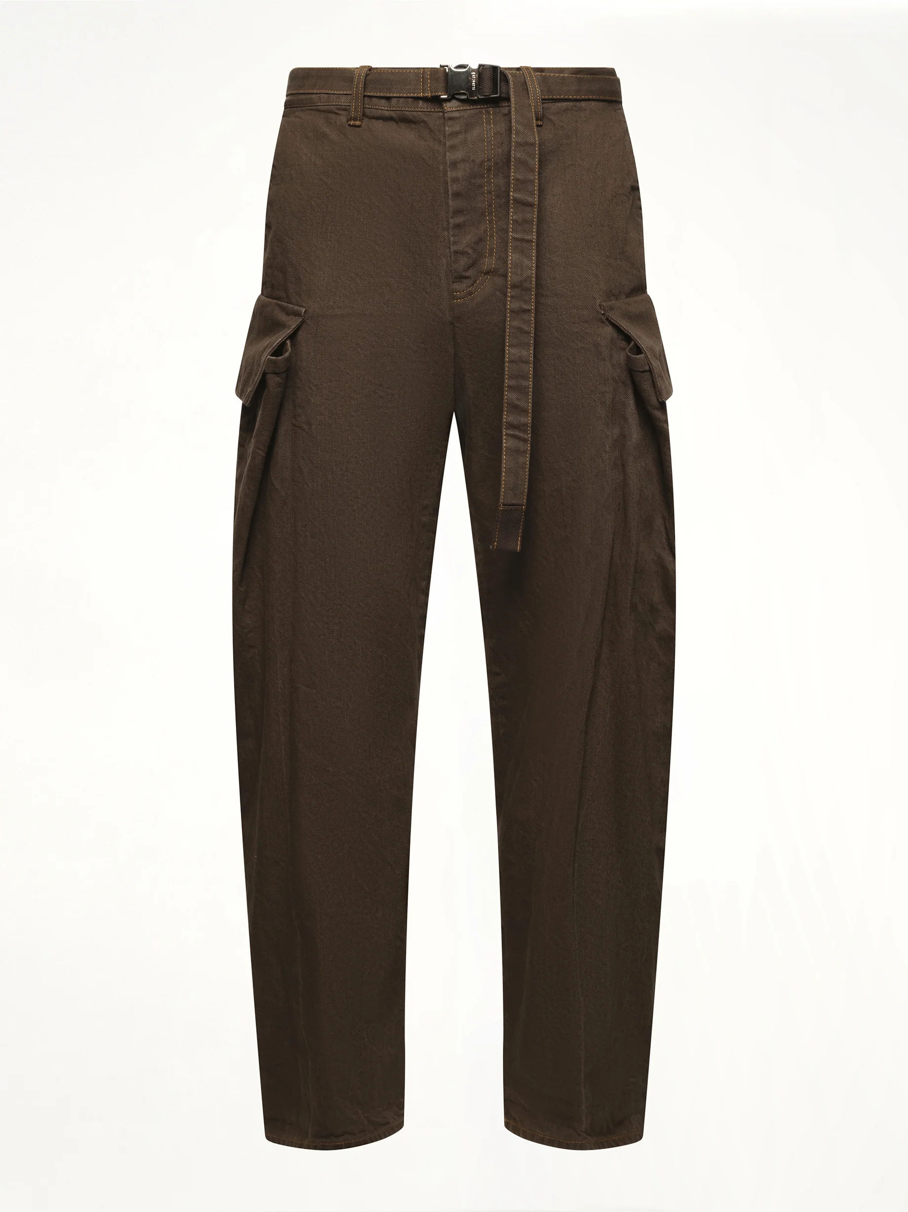 Denim Pants in Brown - Image 2