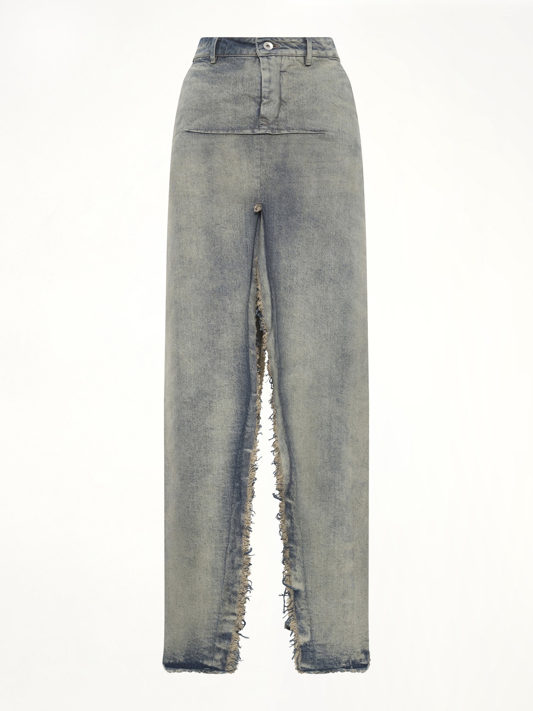 Denim Sliced Skirt in Dirty Hustler - Image 2