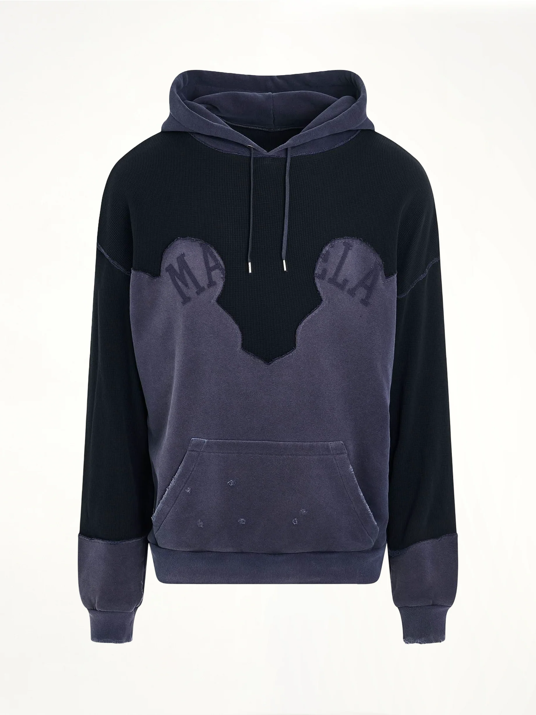 Desconstruction Hoodie in Vintage Blue