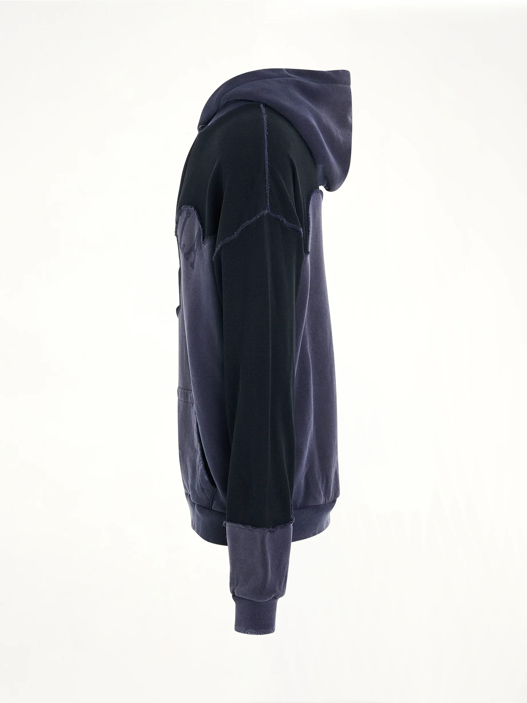 Desconstruction Hoodie in Vintage Blue - Image 3