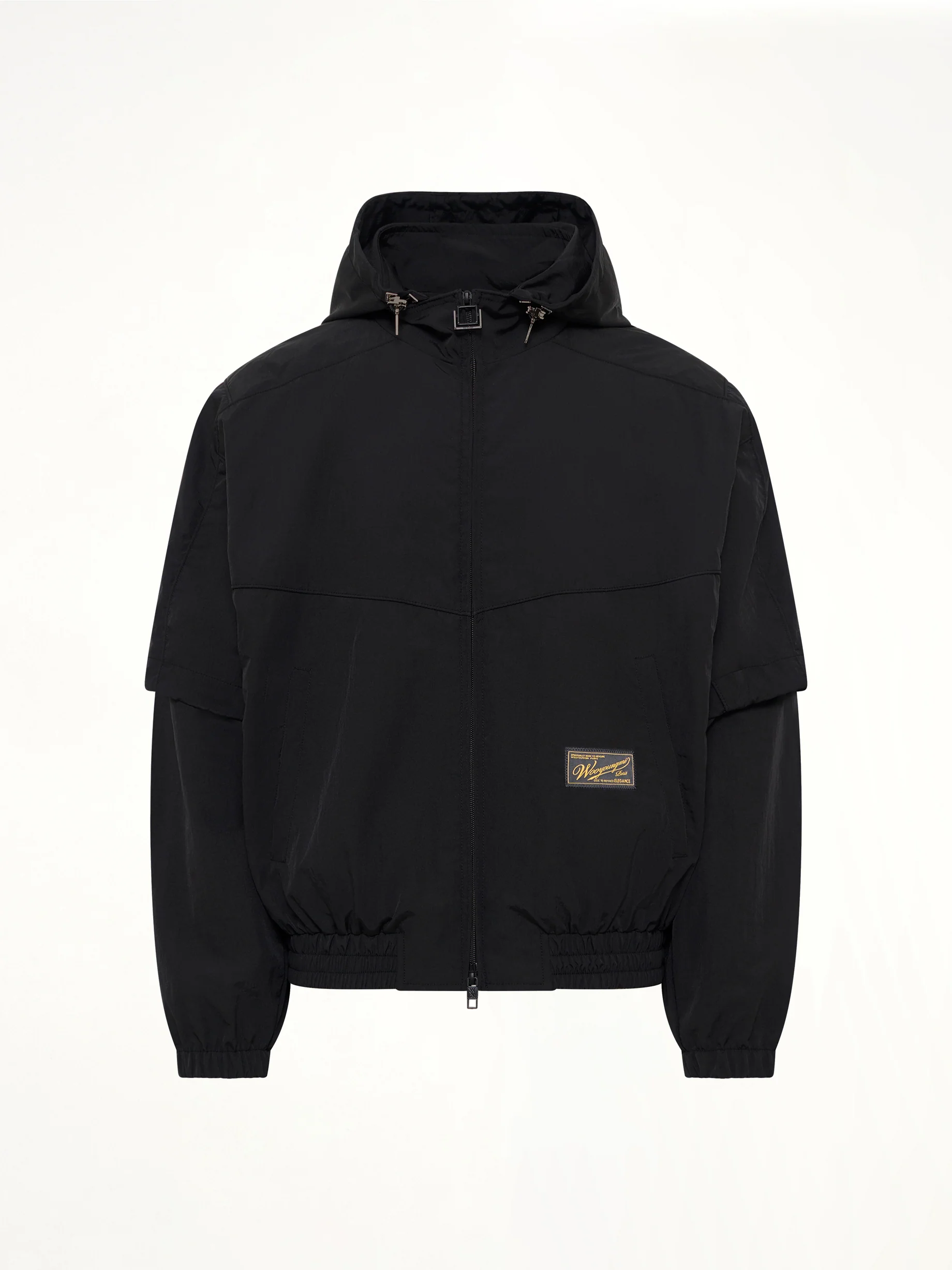 Detachable Sleeve Windbreaker in Black - Image 2