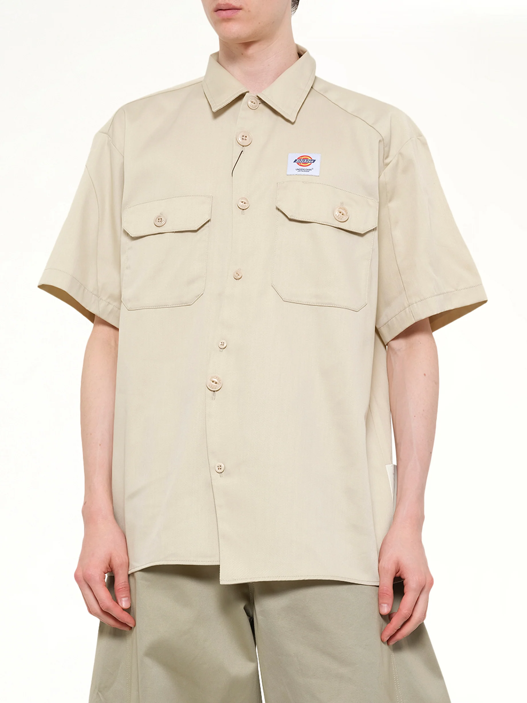 Dickies x UC SS Shirt in Light Grey/Beige - Image 6