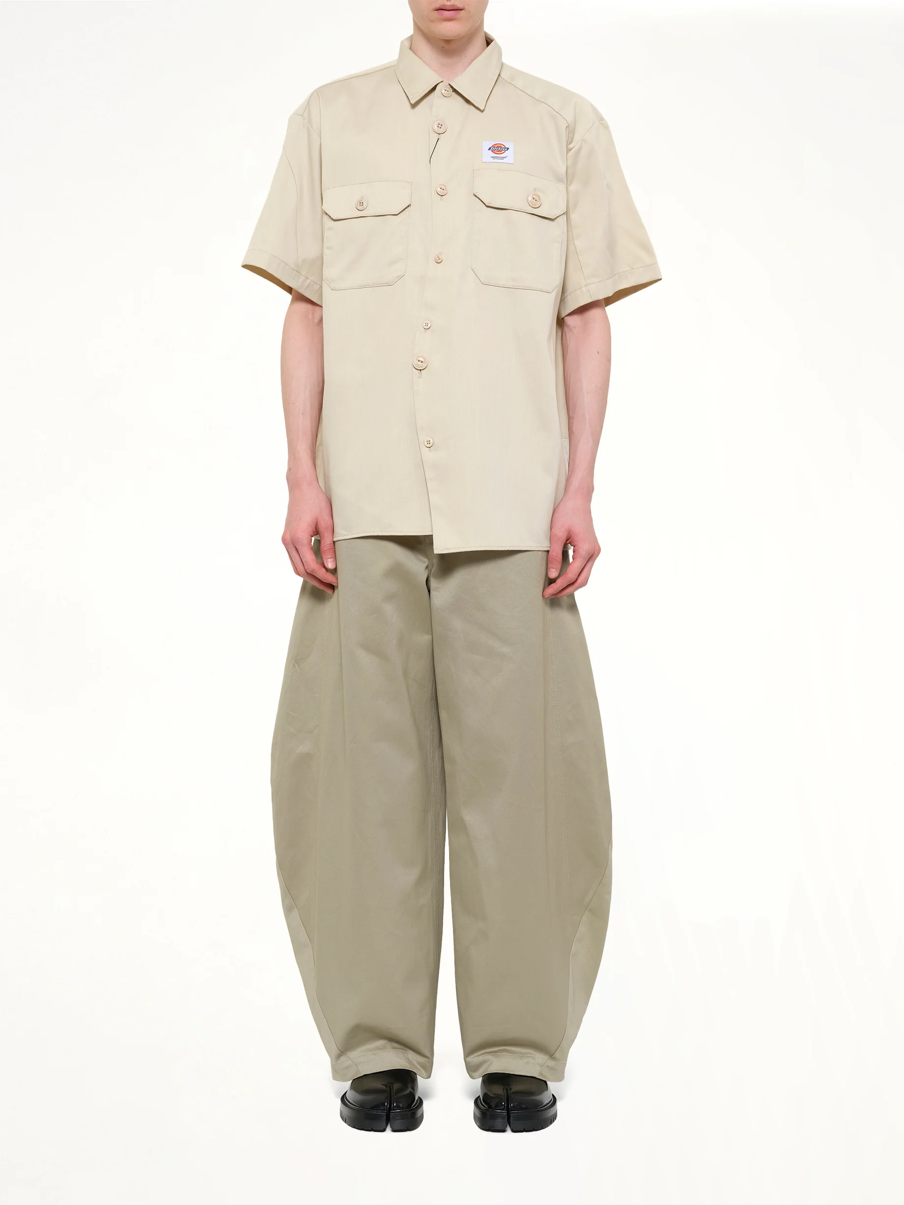 Dickies x UC SS Shirt in Light Grey/Beige - Image 7