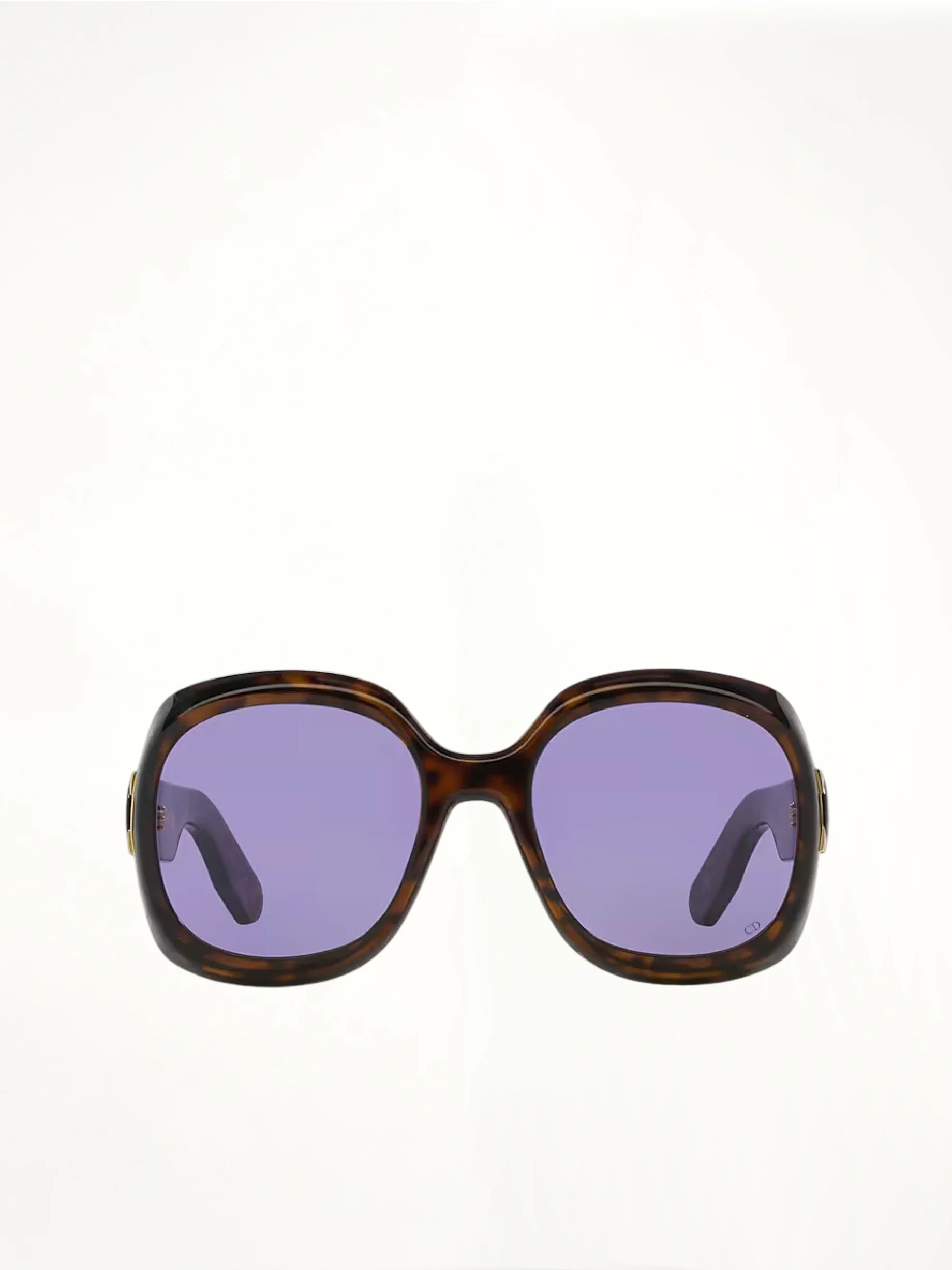 DiorLady 9522 R2F 10A158 Sunglasses in Havana/Purple - Image 2