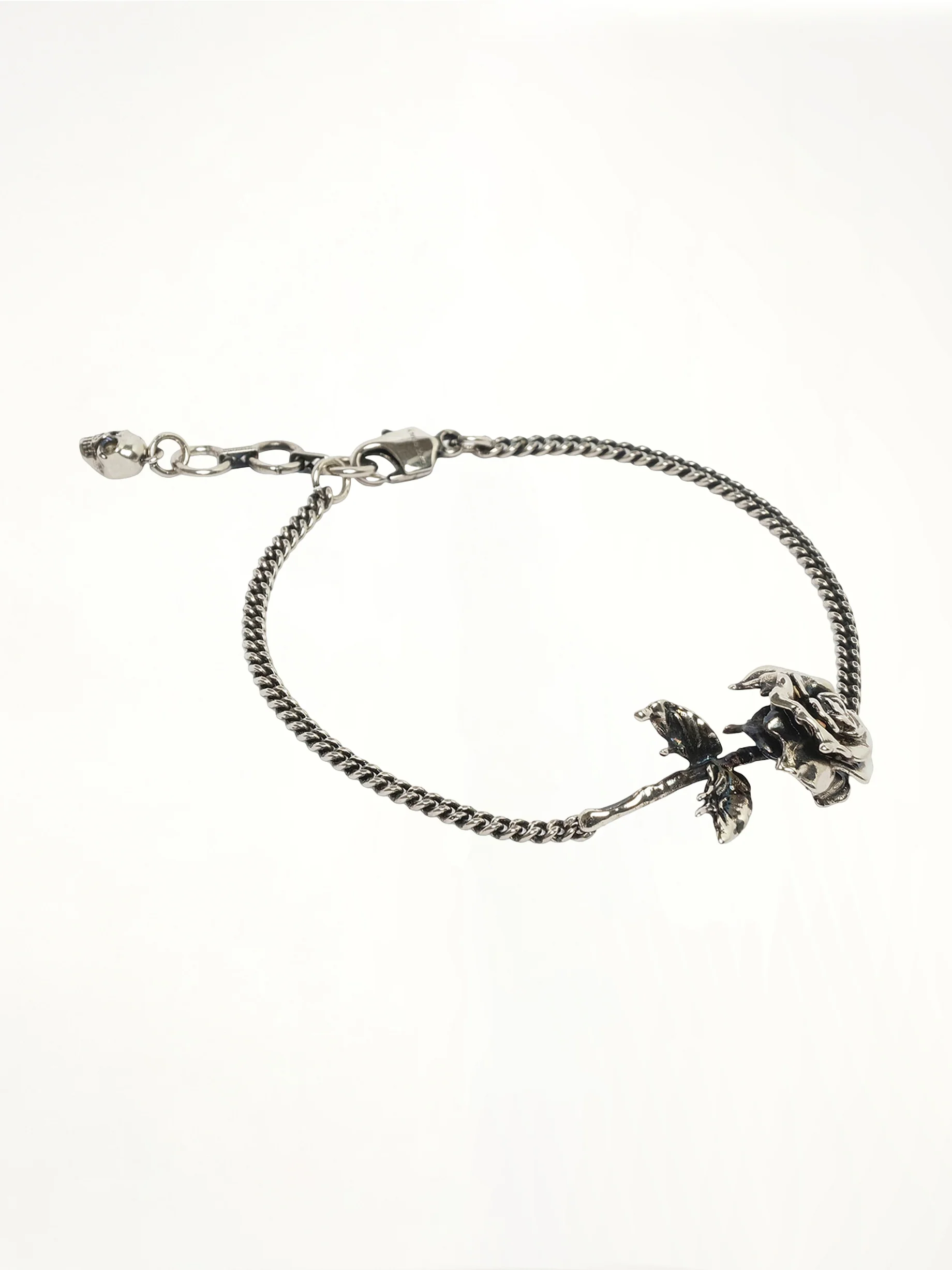 Dipped Rose Bracelet in Antique Silver - Image 2