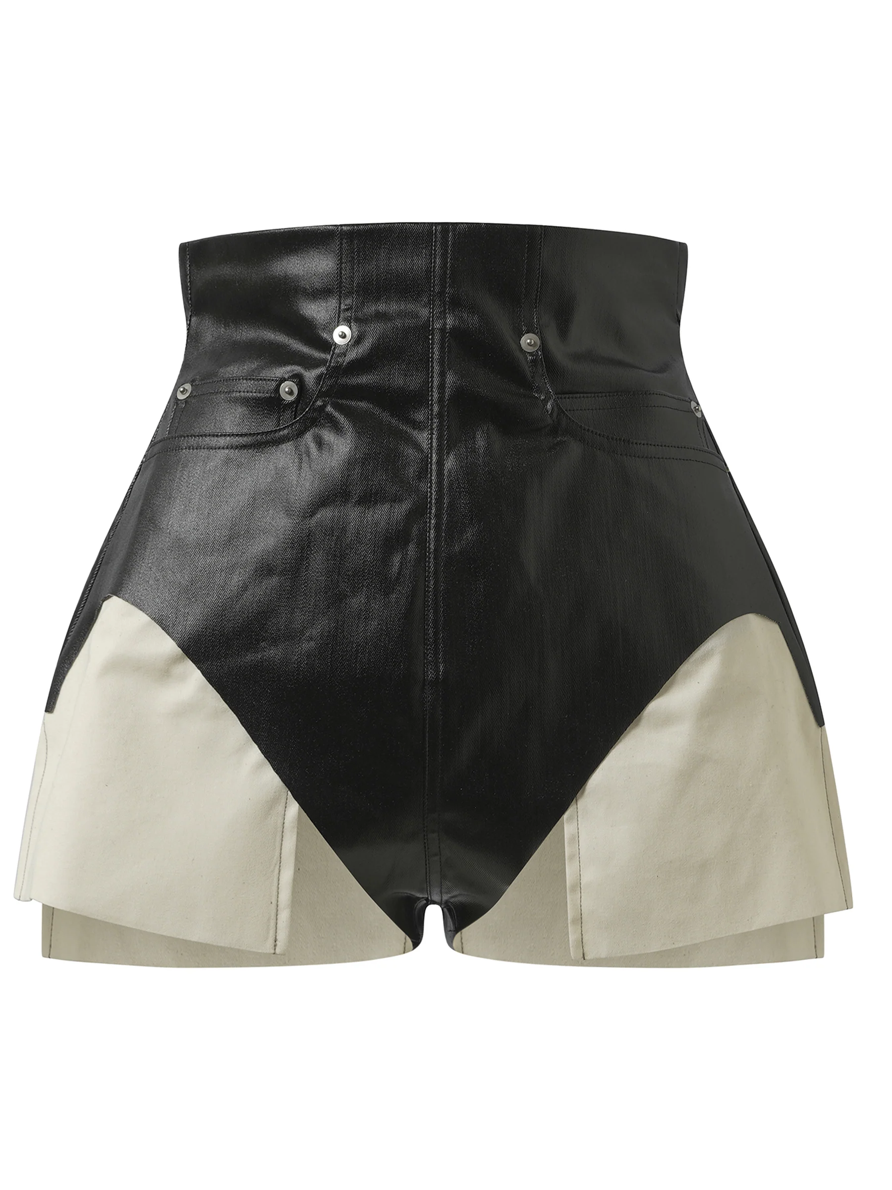 Dirt Cutoff Shorts in Black - Image 2