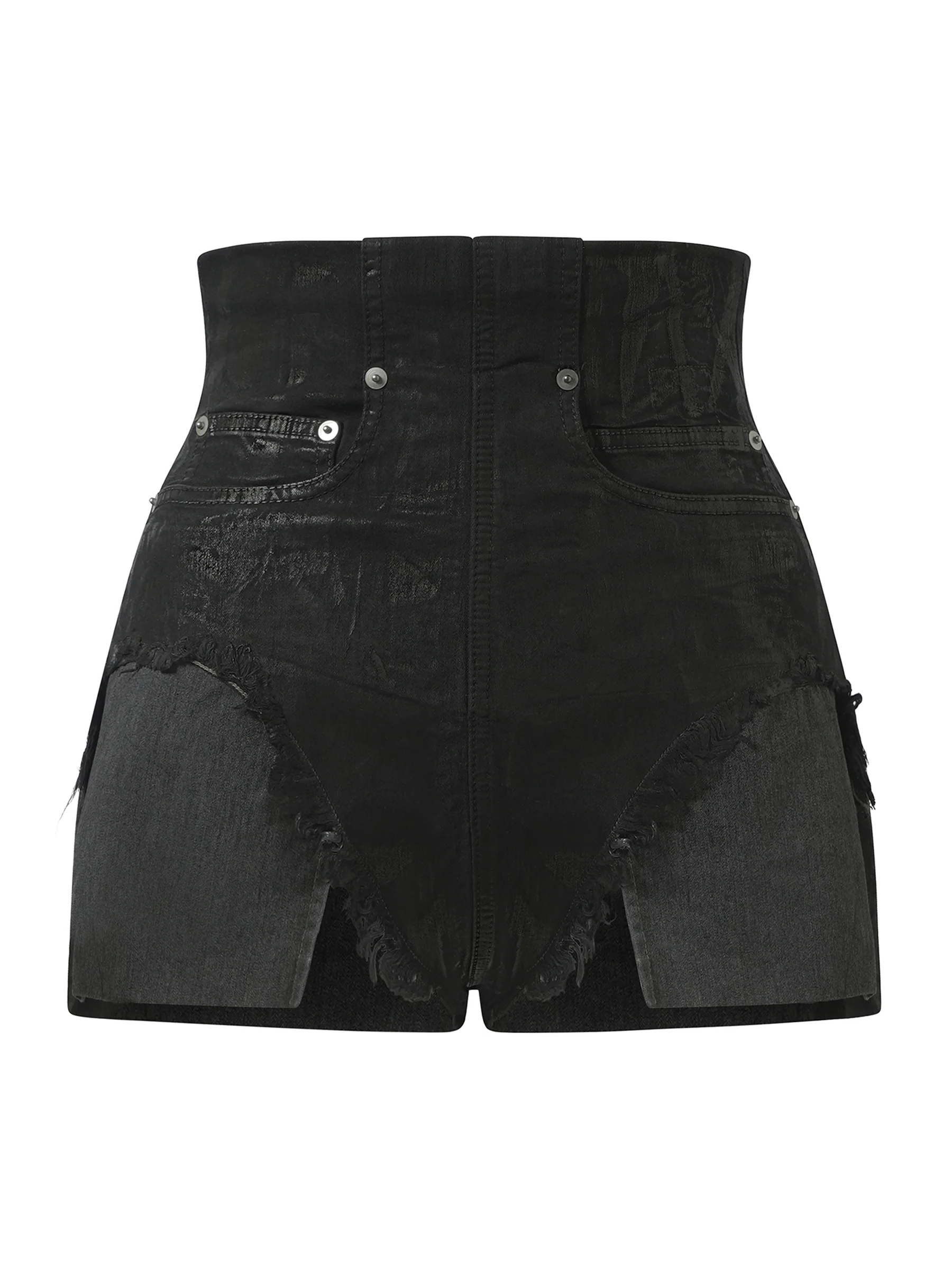 Dirt Cutoffs Shorts in Black - Image 2