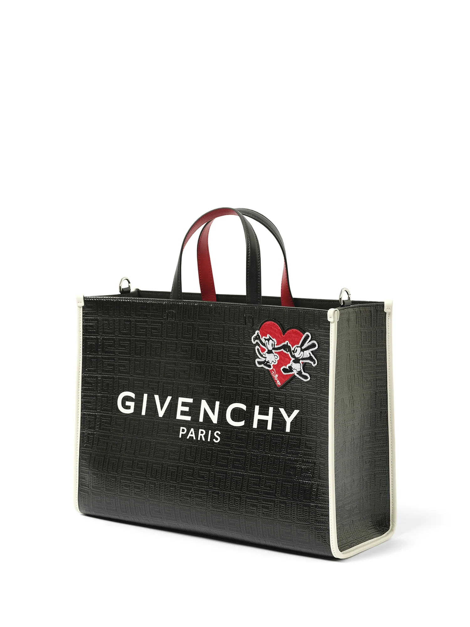 Disney Ortensia & Oswald Medium G Tote Shopping Bag in Coated Canvas in Black - Image 2