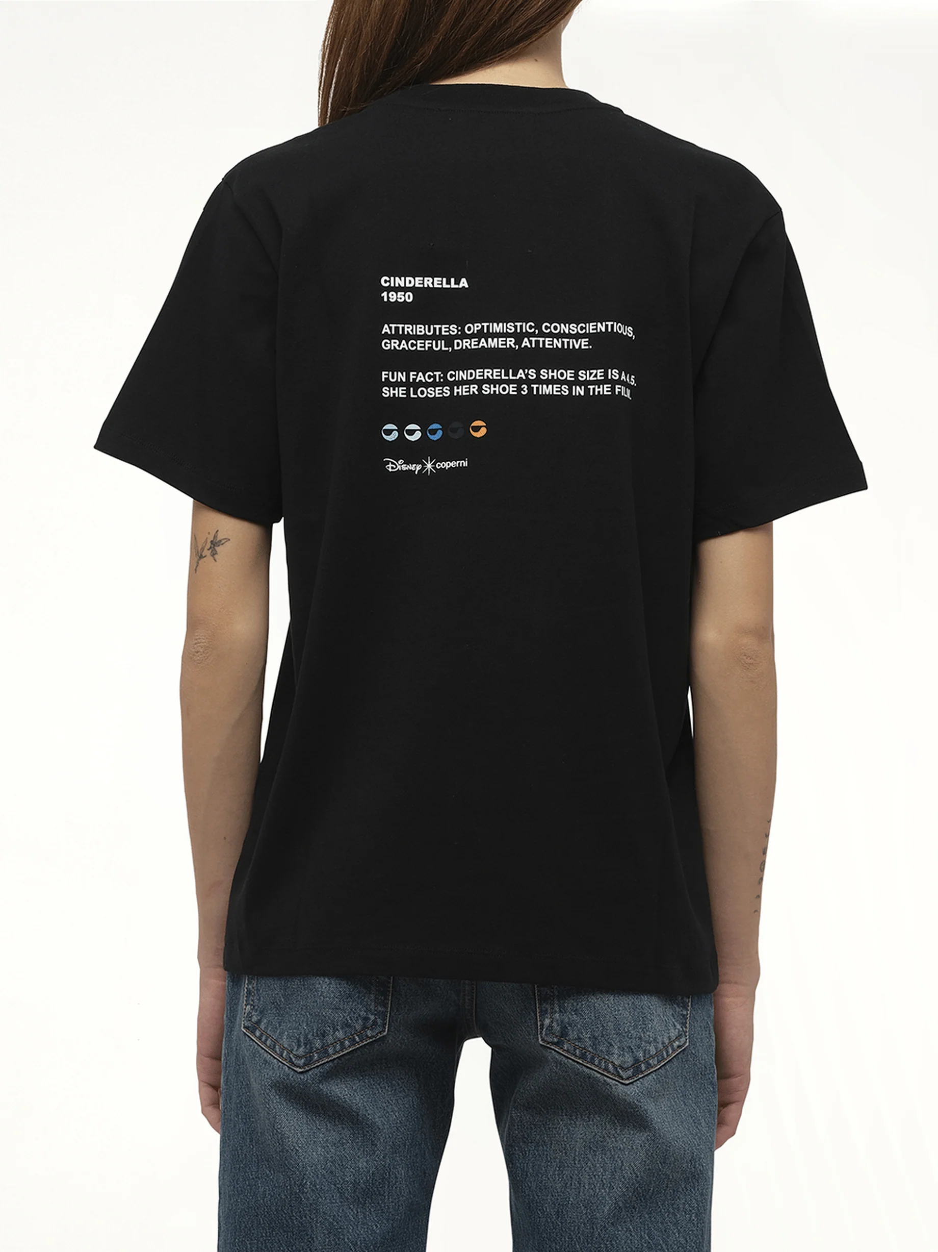 Disney x Coperni Cinderella T-Shirt in Black - Image 6