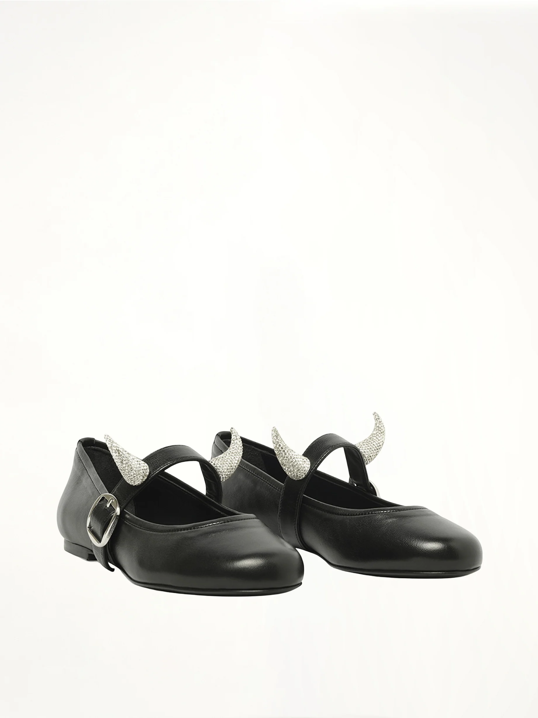 Disney x Coperni Horn Ballerina Belt Flat in Black - Image 2