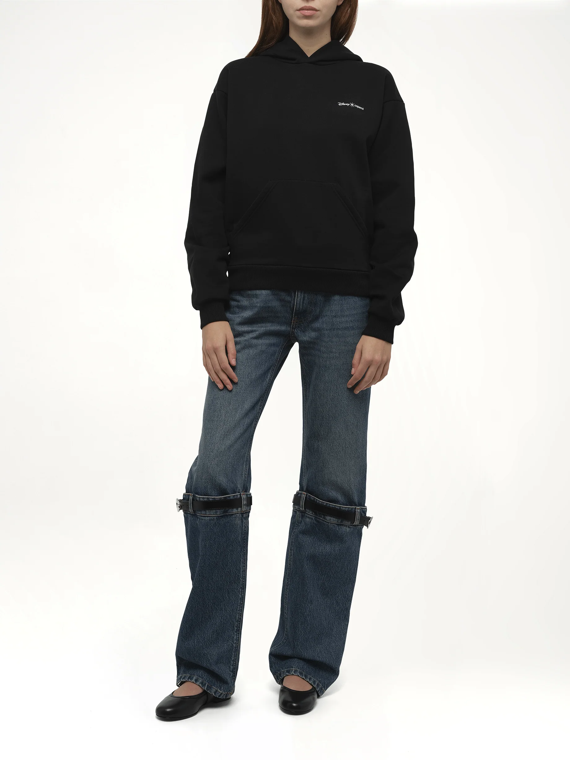 Disney x Coperni Maleficent Hoodie in Black - Image 4