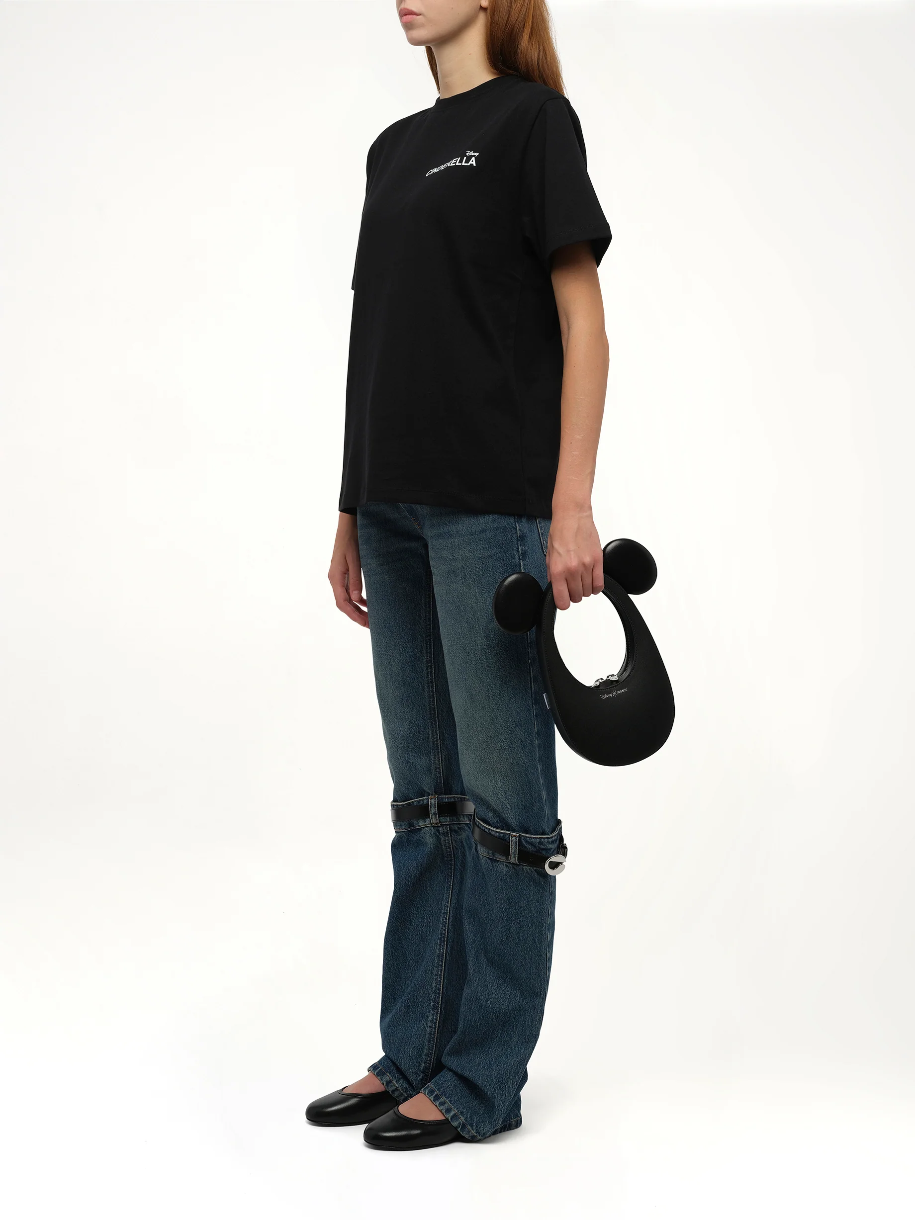 Disney x Coperni Mickey Mini Swipe Bag in Black - Image 4