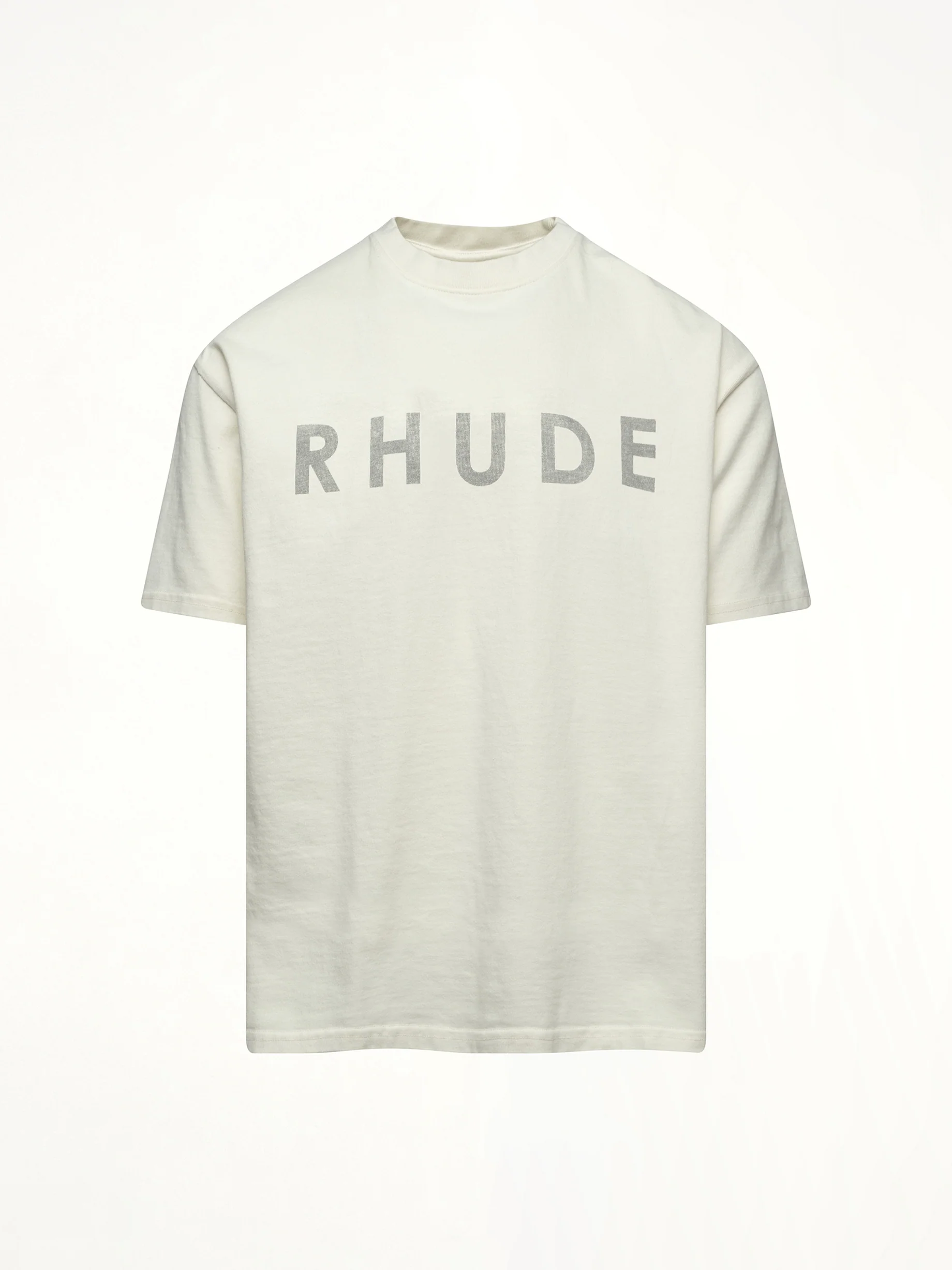 Distressed Logo T-Shirt in Vintage White - Image 2