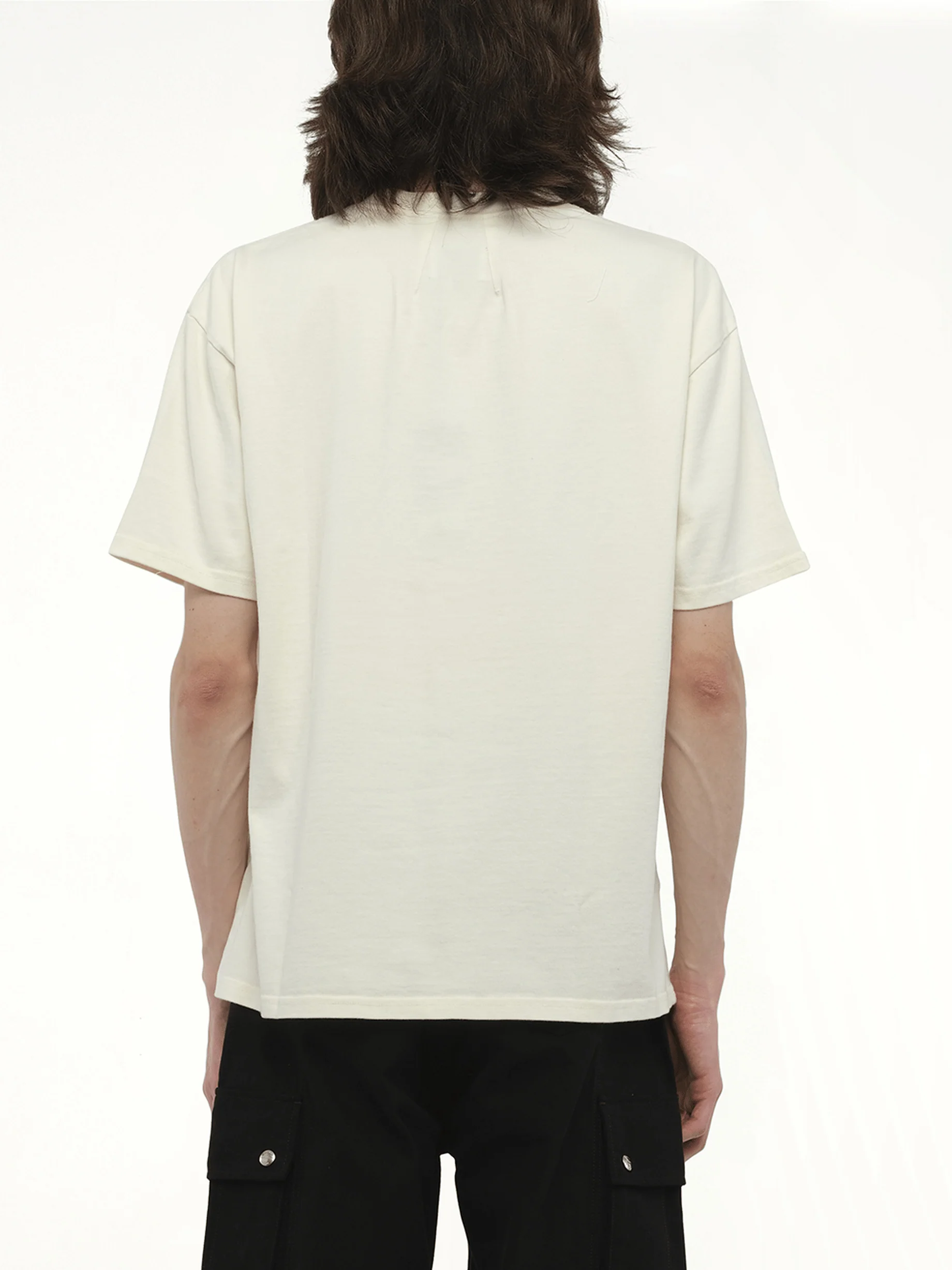 Distressed Logo T-Shirt in Vintage White - Image 6