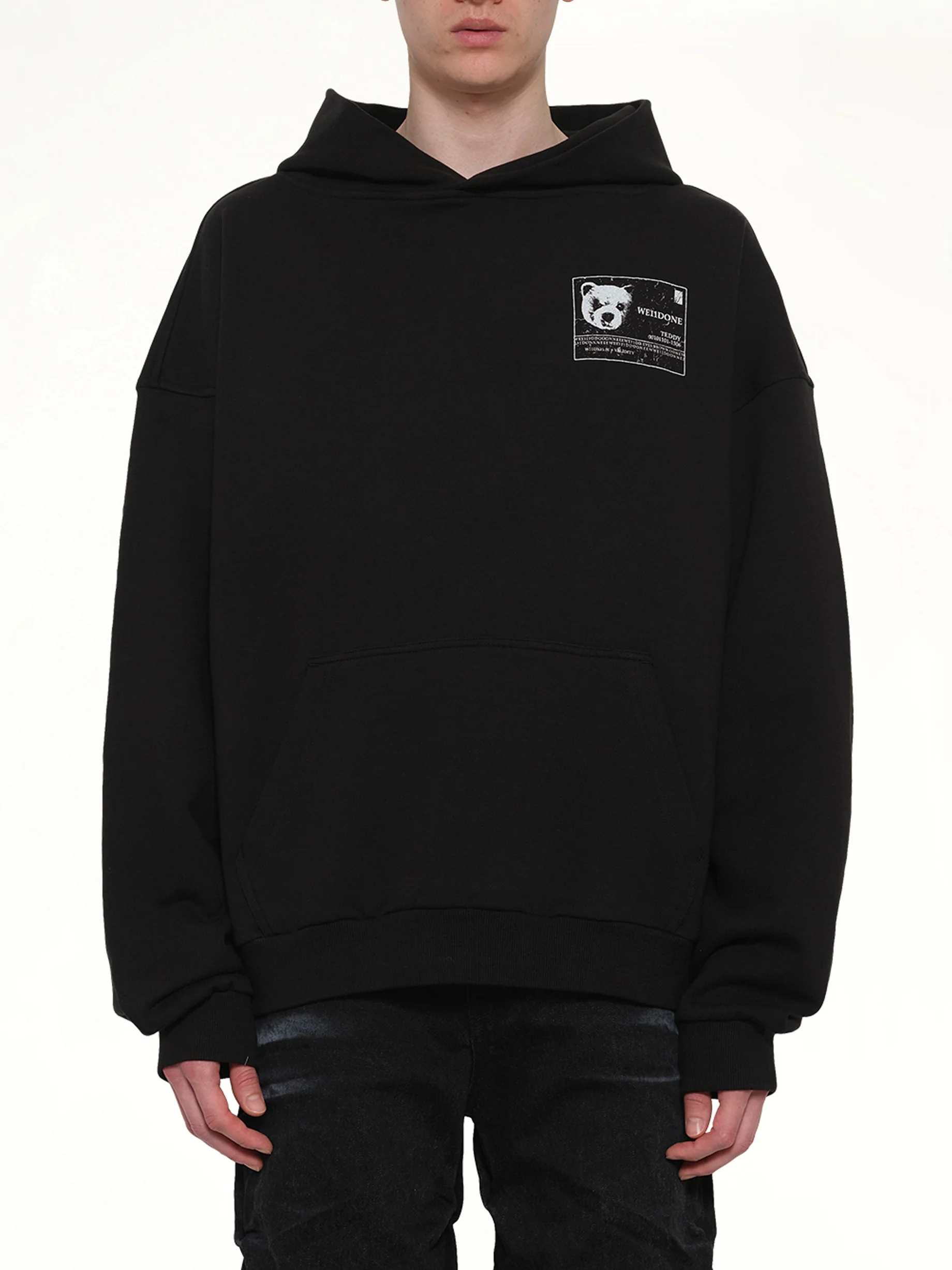 DNA Teddy ID Hoodie in Black