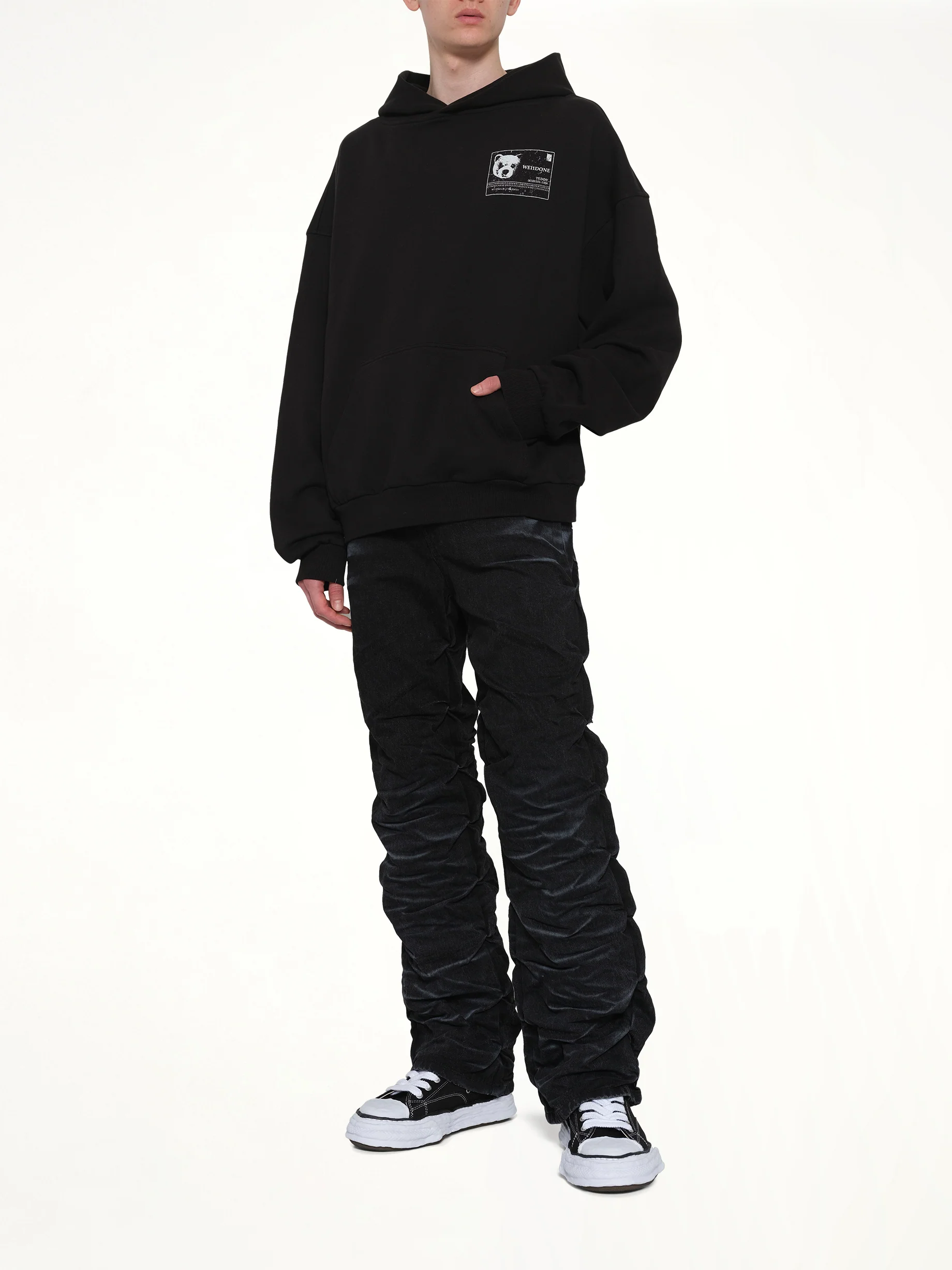 DNA Teddy ID Hoodie in Black - Image 4
