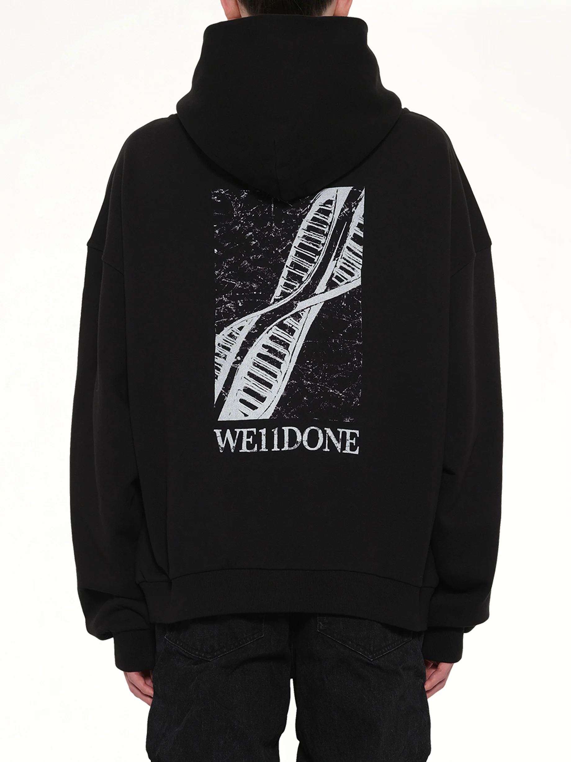 DNA Teddy ID Hoodie in Black - Image 5