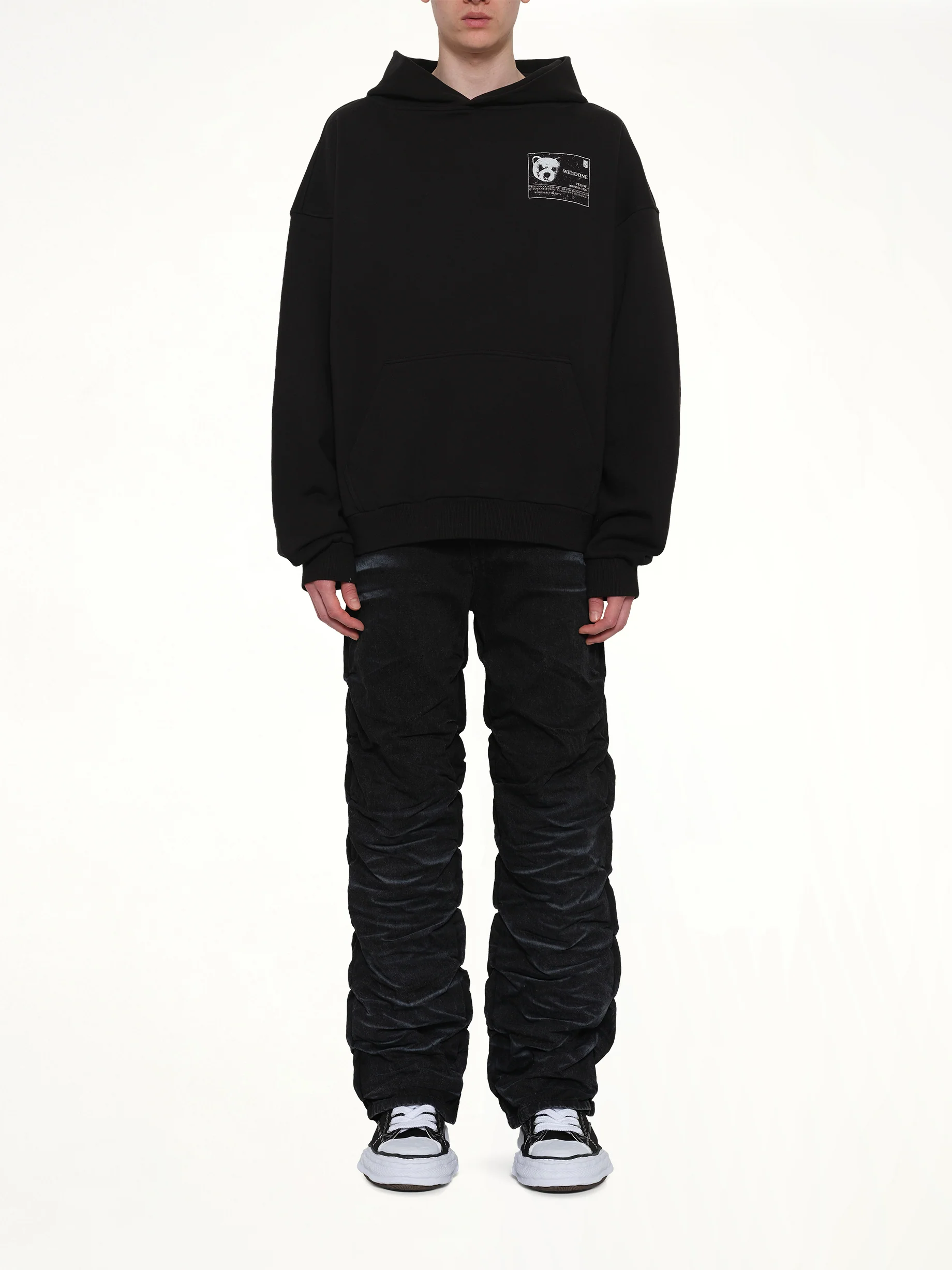 DNA Teddy ID Hoodie in Black - Image 7