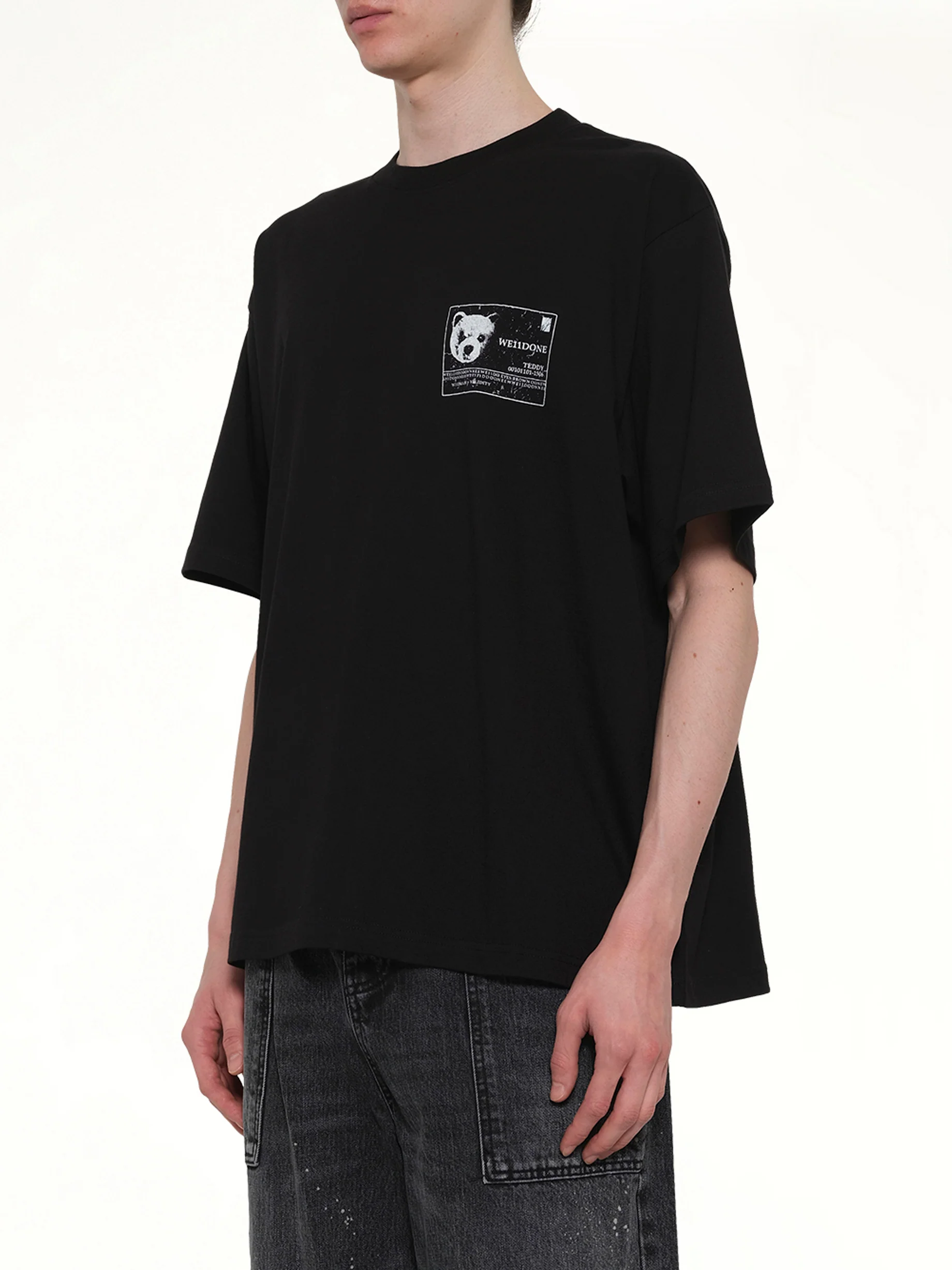 DNA Teddy ID T-Shirt in Black - Image 3