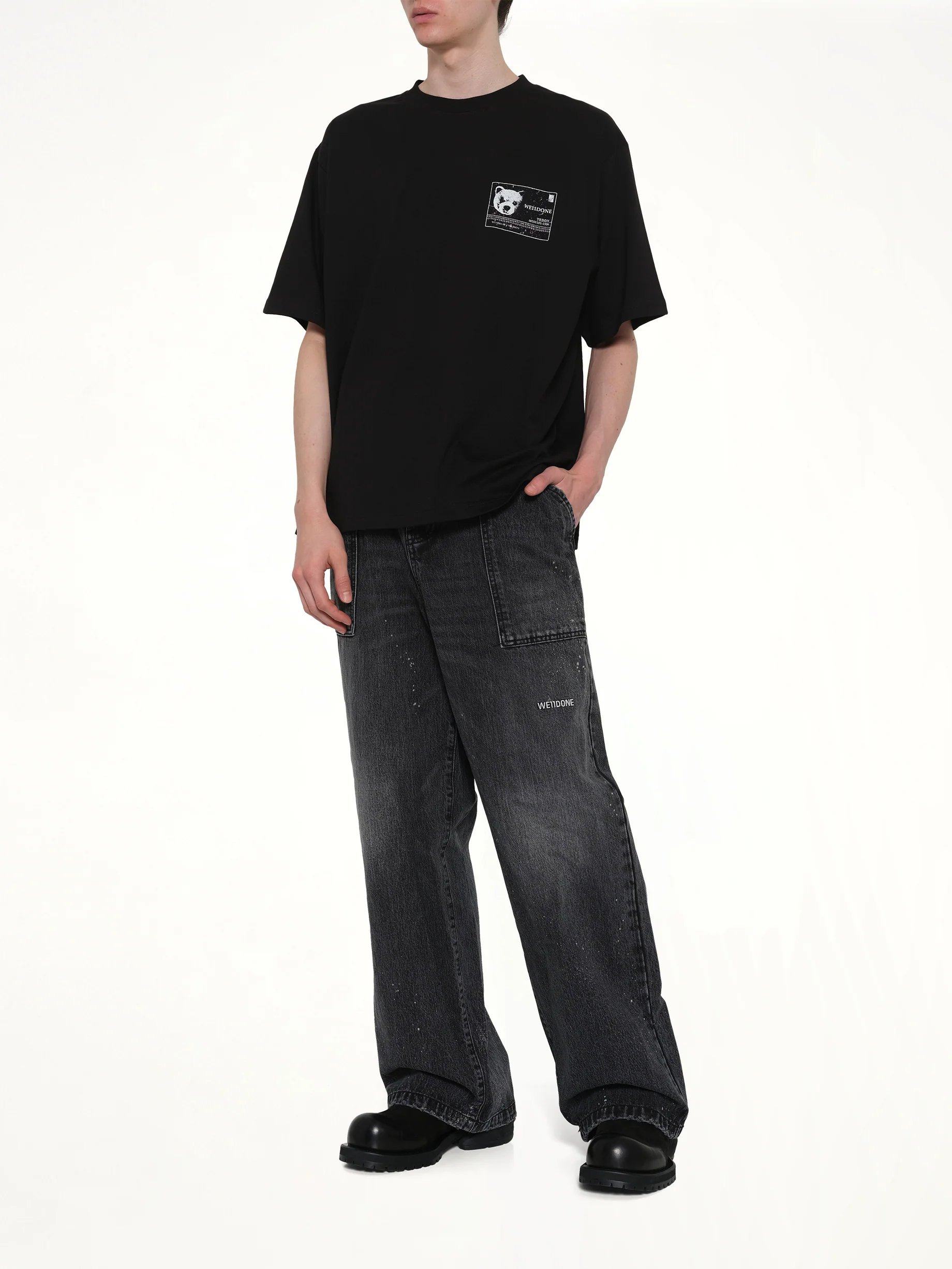 DNA Teddy ID T-Shirt in Black - Image 4