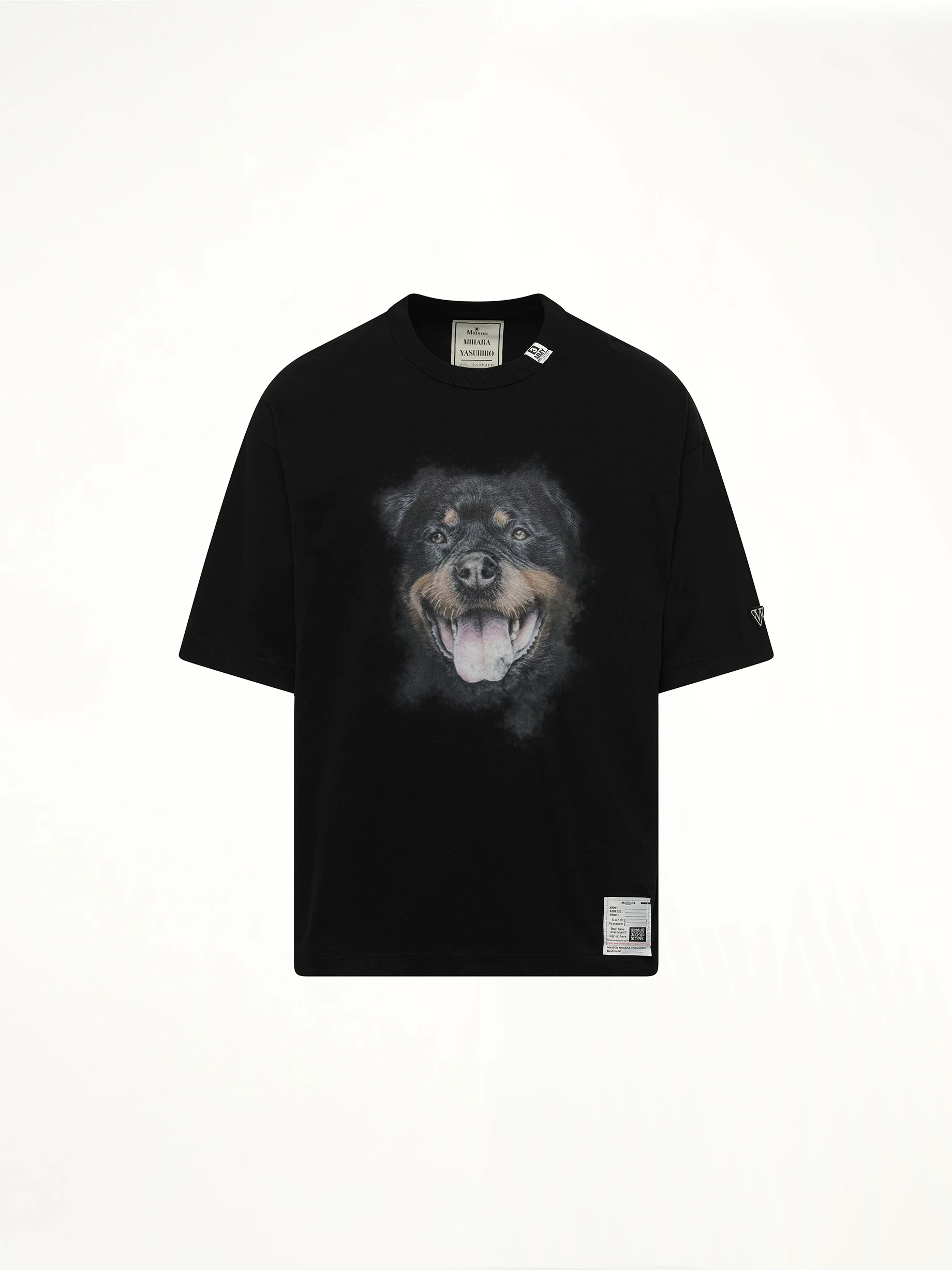 Dog Printed T-Shirt in Black - Image 2