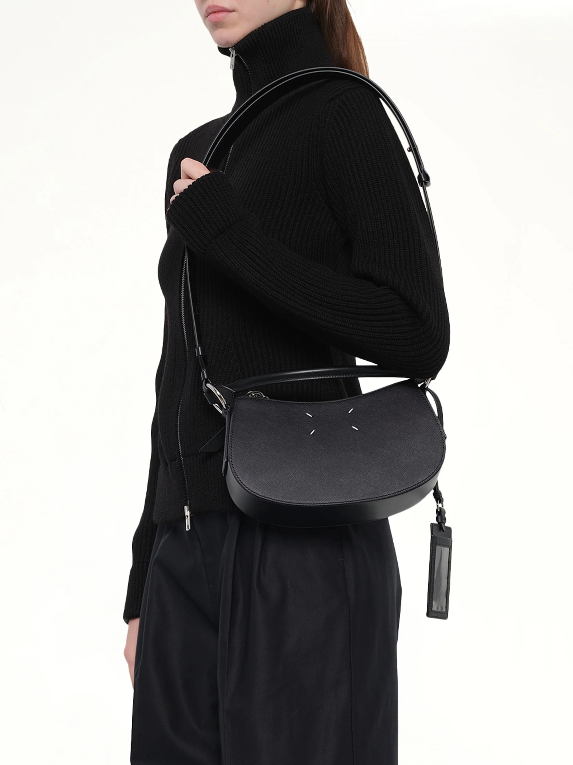 Doll Hobo Bag in Black - Image 4