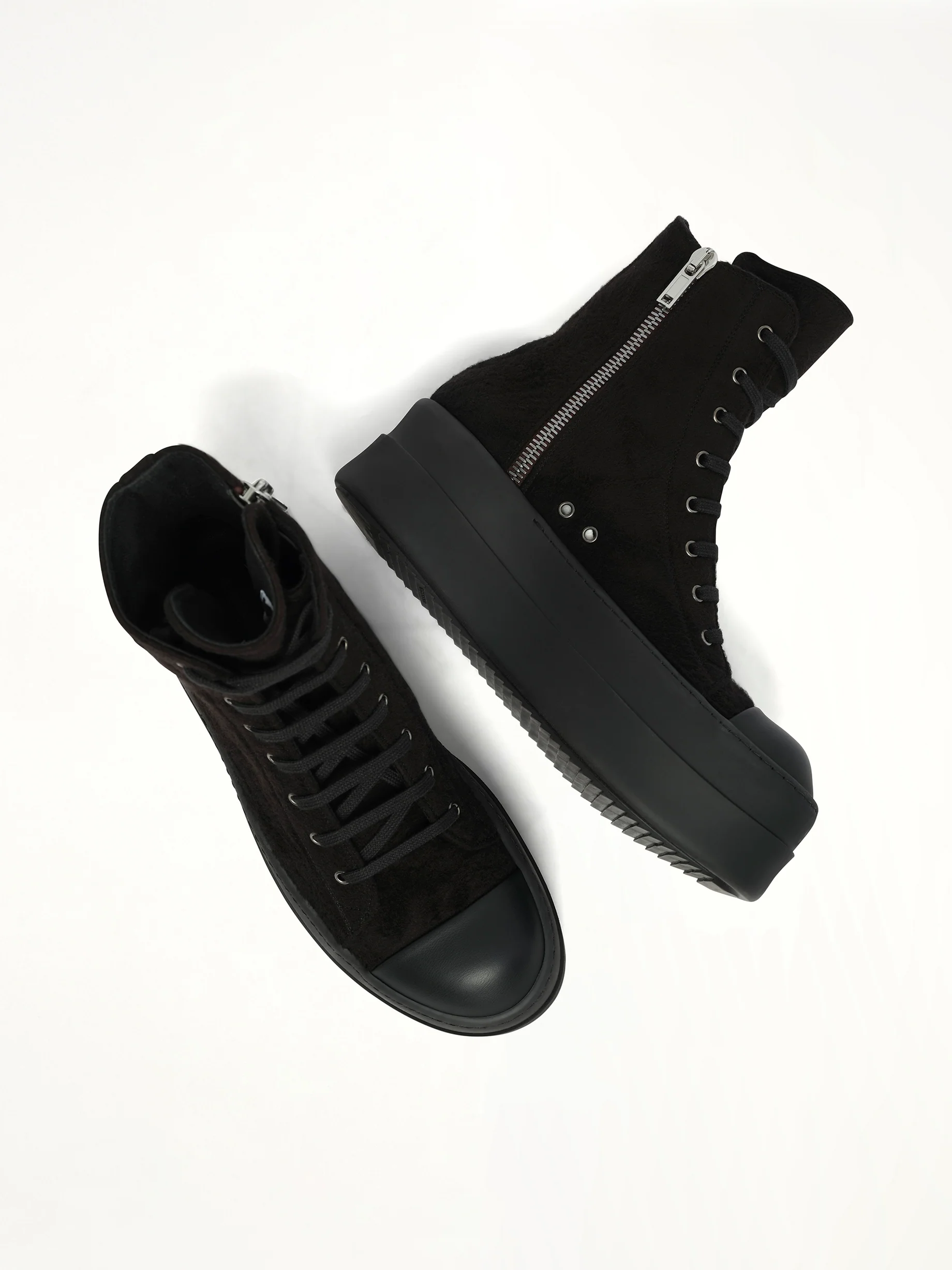 Double Bumper Sneaker in All Black - Image 4