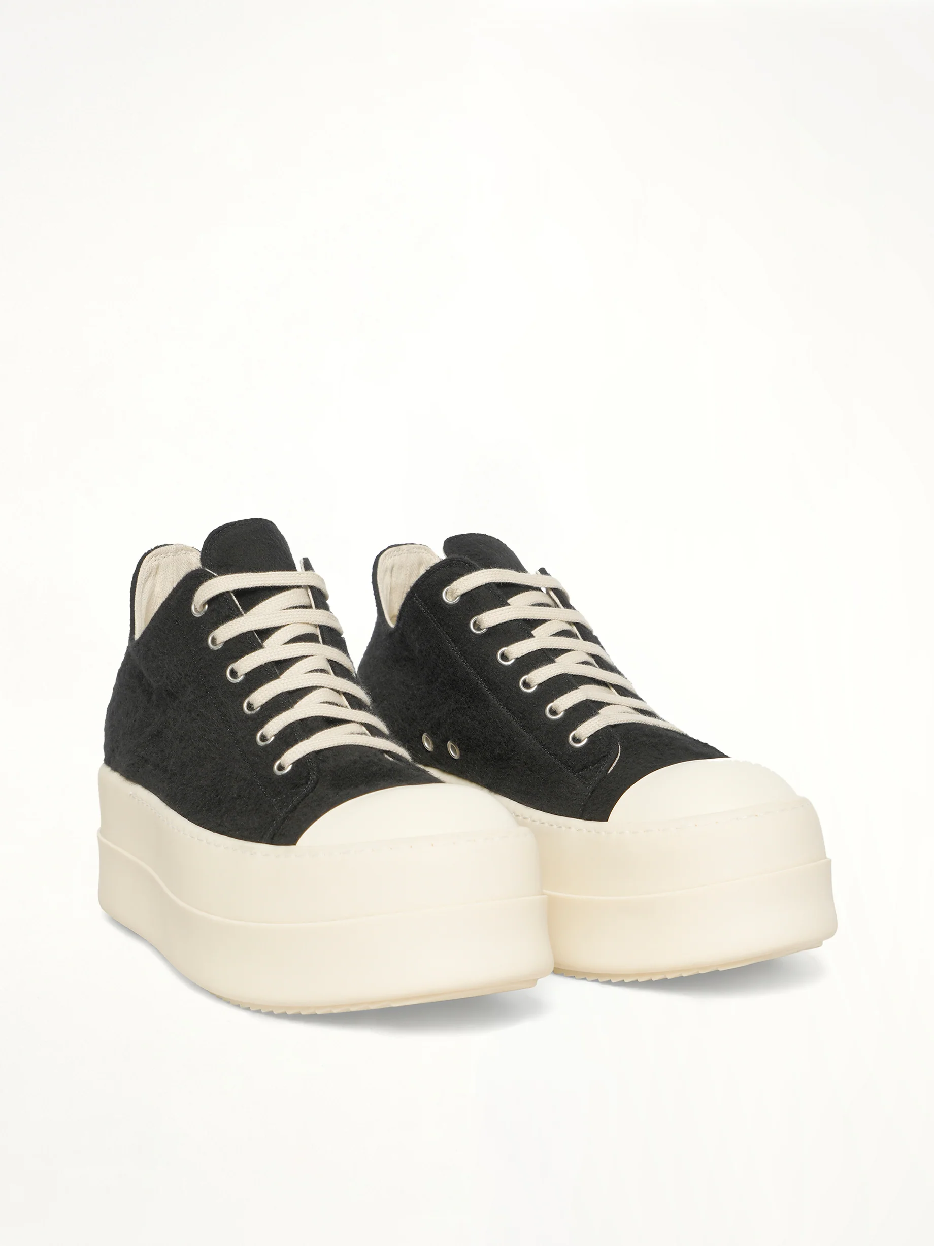 Double Bumper Sneaker in Black/Milk/Milk - Image 2
