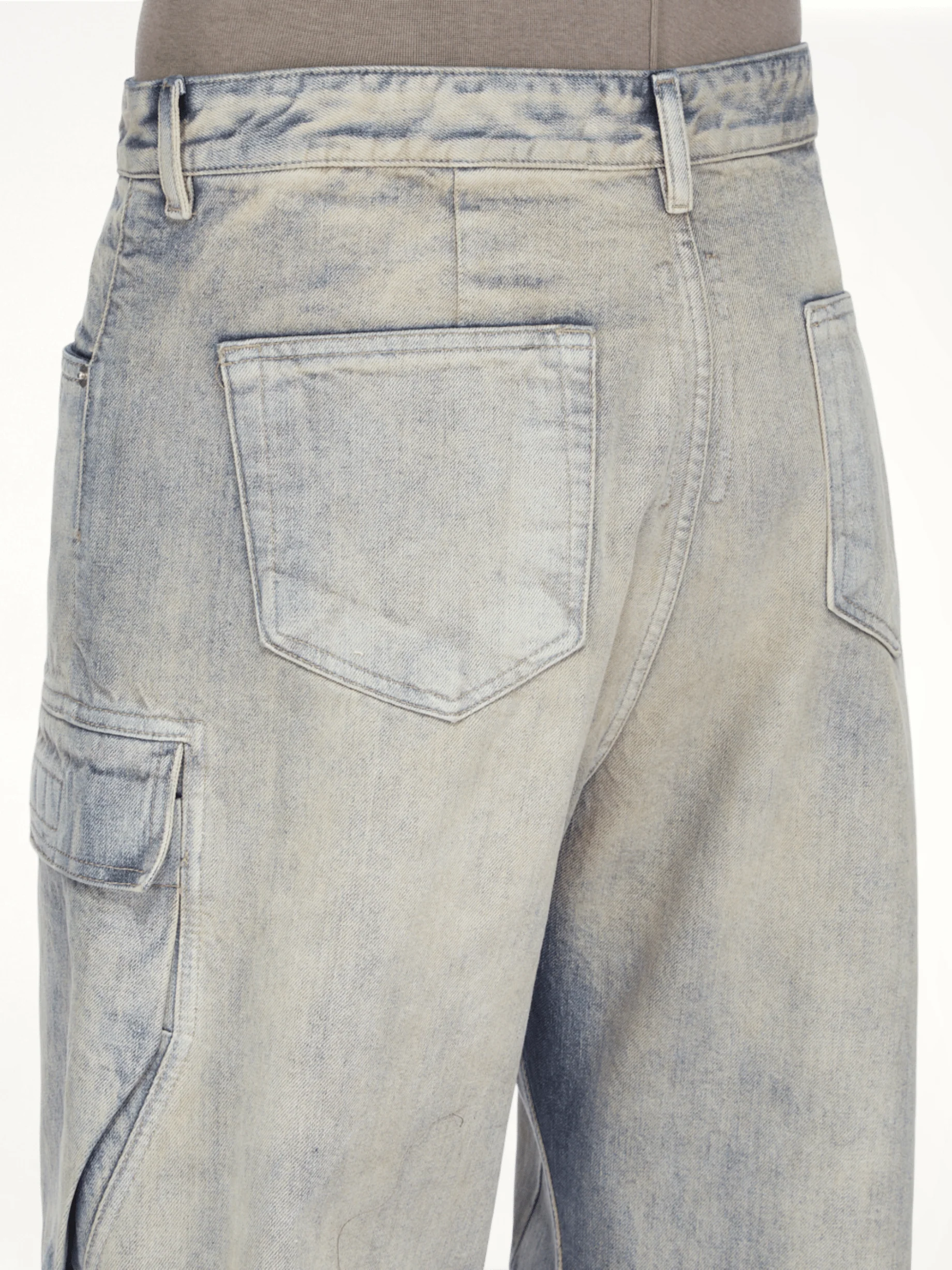 Double Cargo Jeans in Mineral Pearl - Image 5