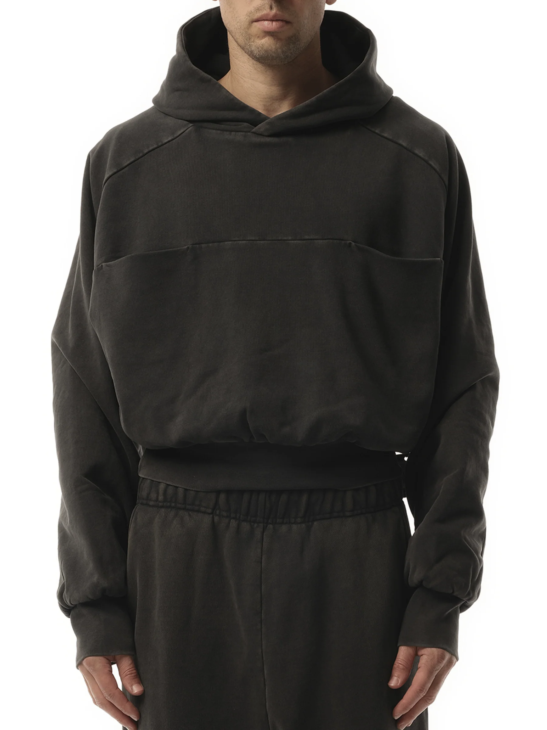 Double Double Hood in Washed Black