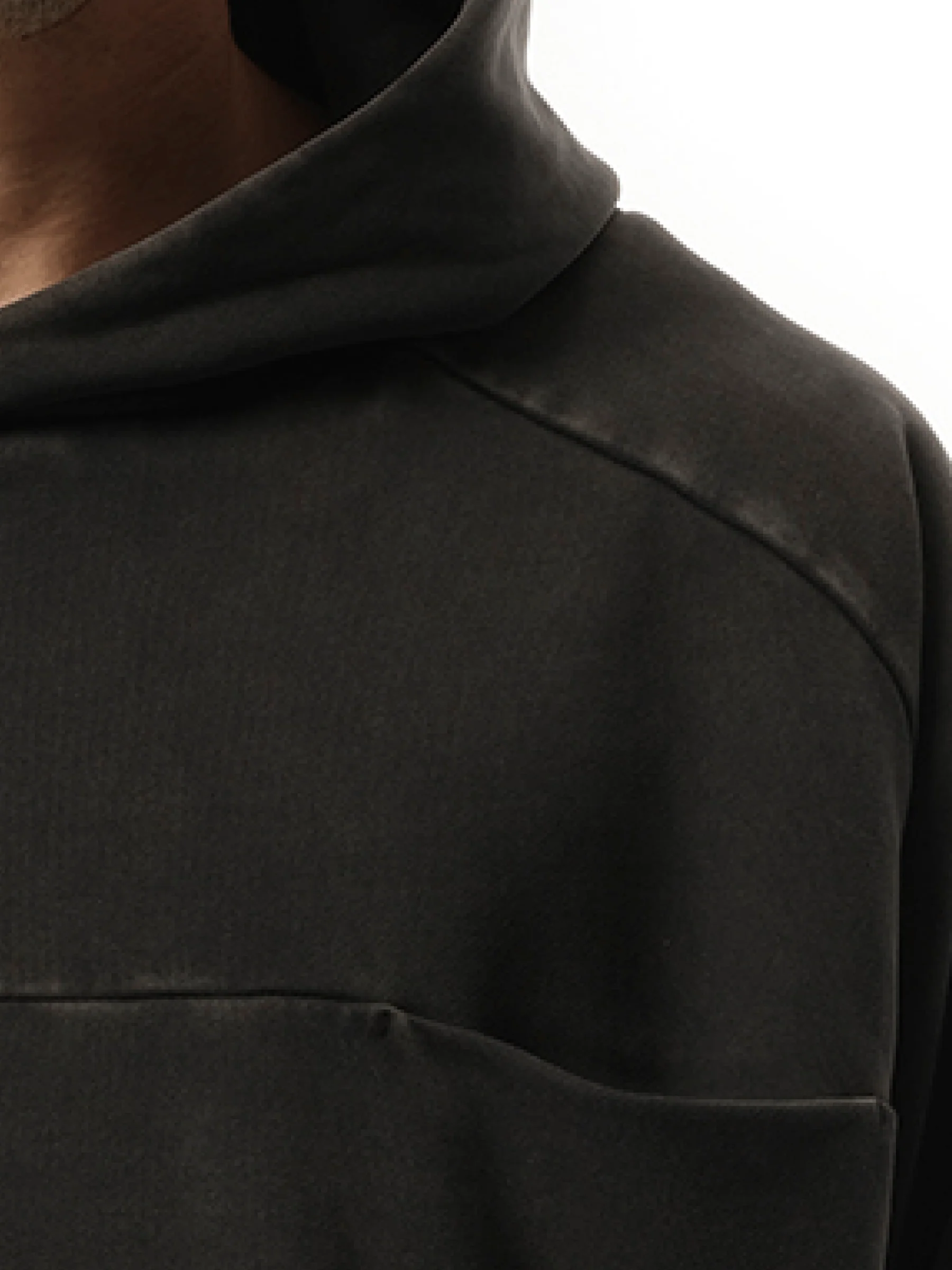 Double Double Hood in Washed Black - Image 3