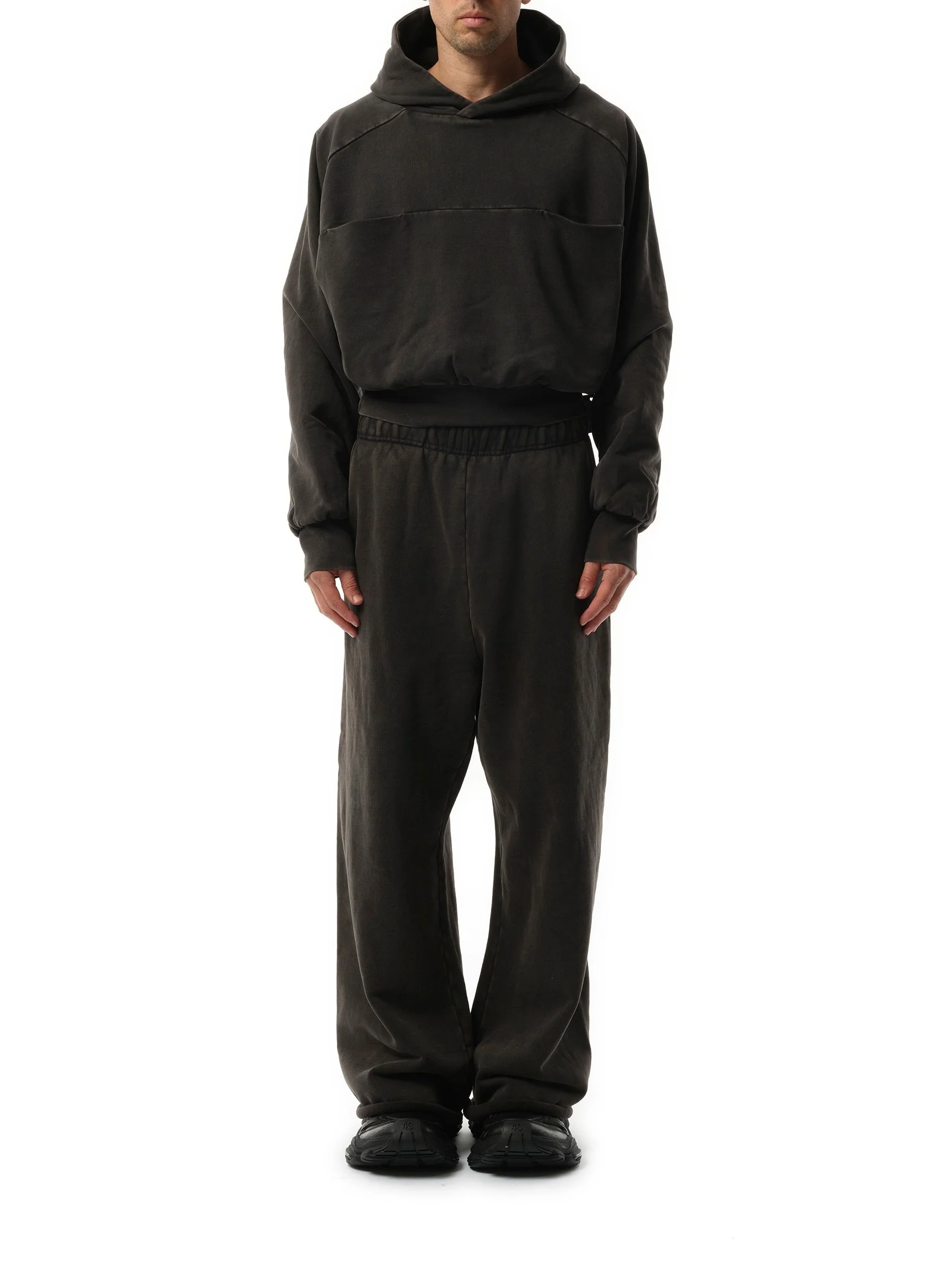 Double Double Hood in Washed Black - Image 4