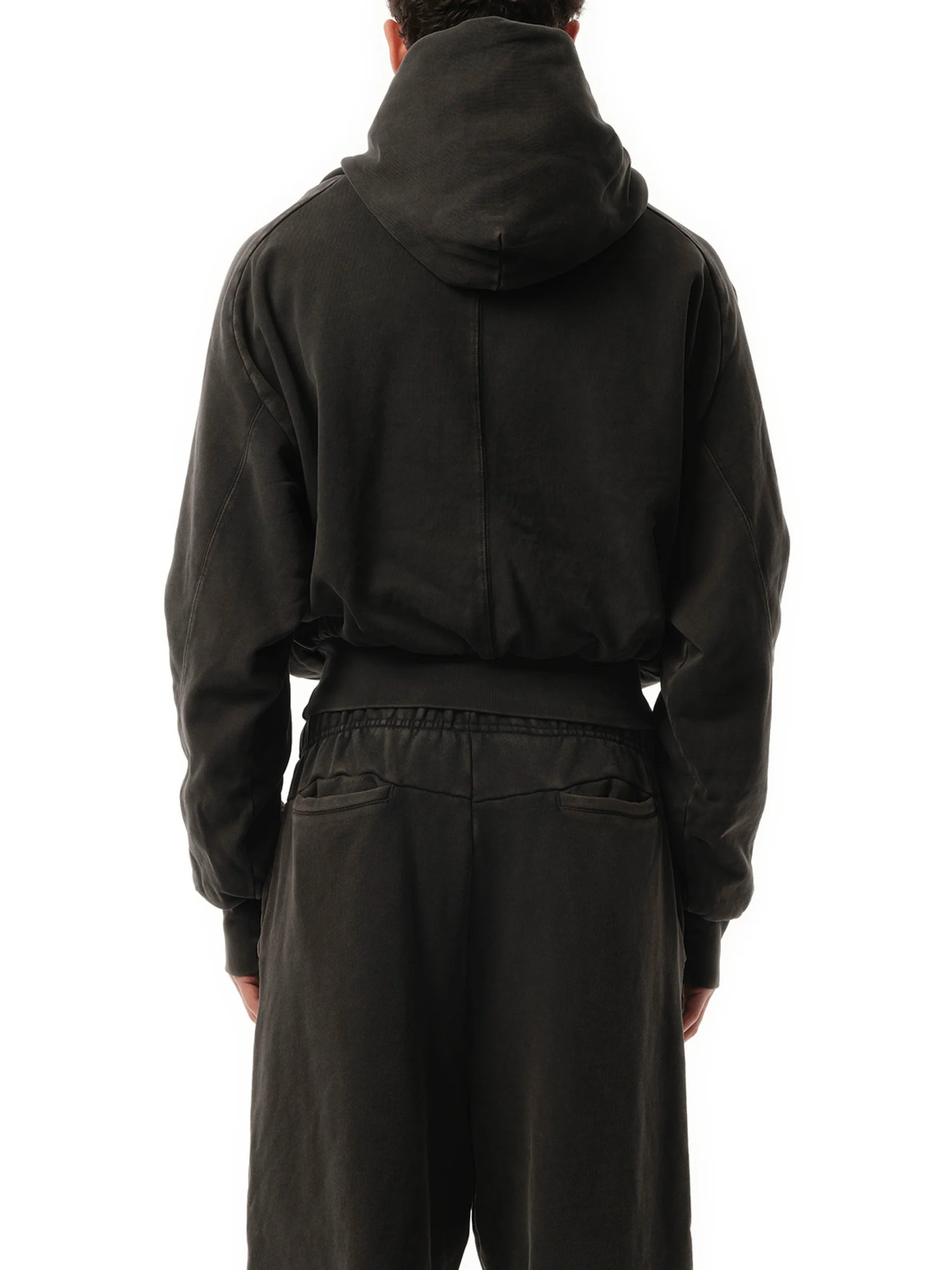 Double Double Hood in Washed Black - Image 6