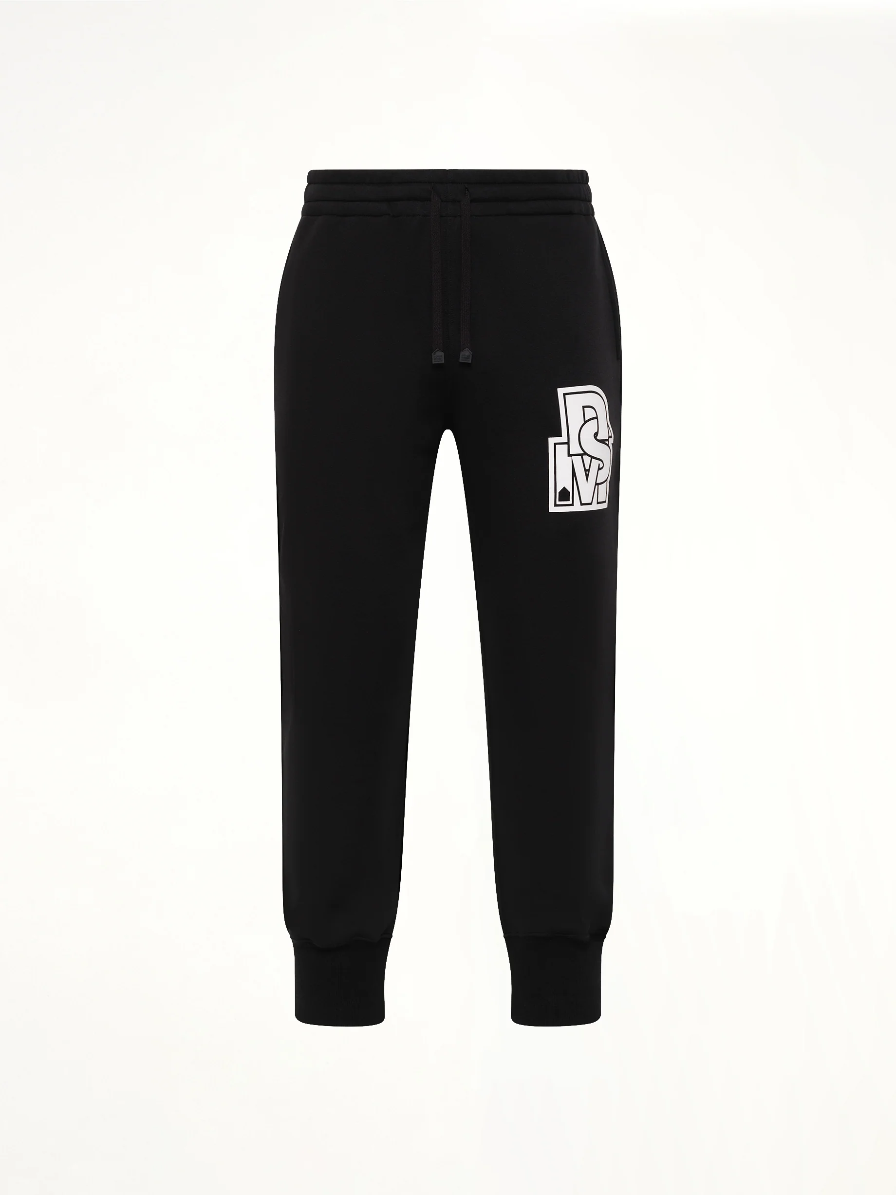 Double Knit Jogger Pants in Black - Image 2
