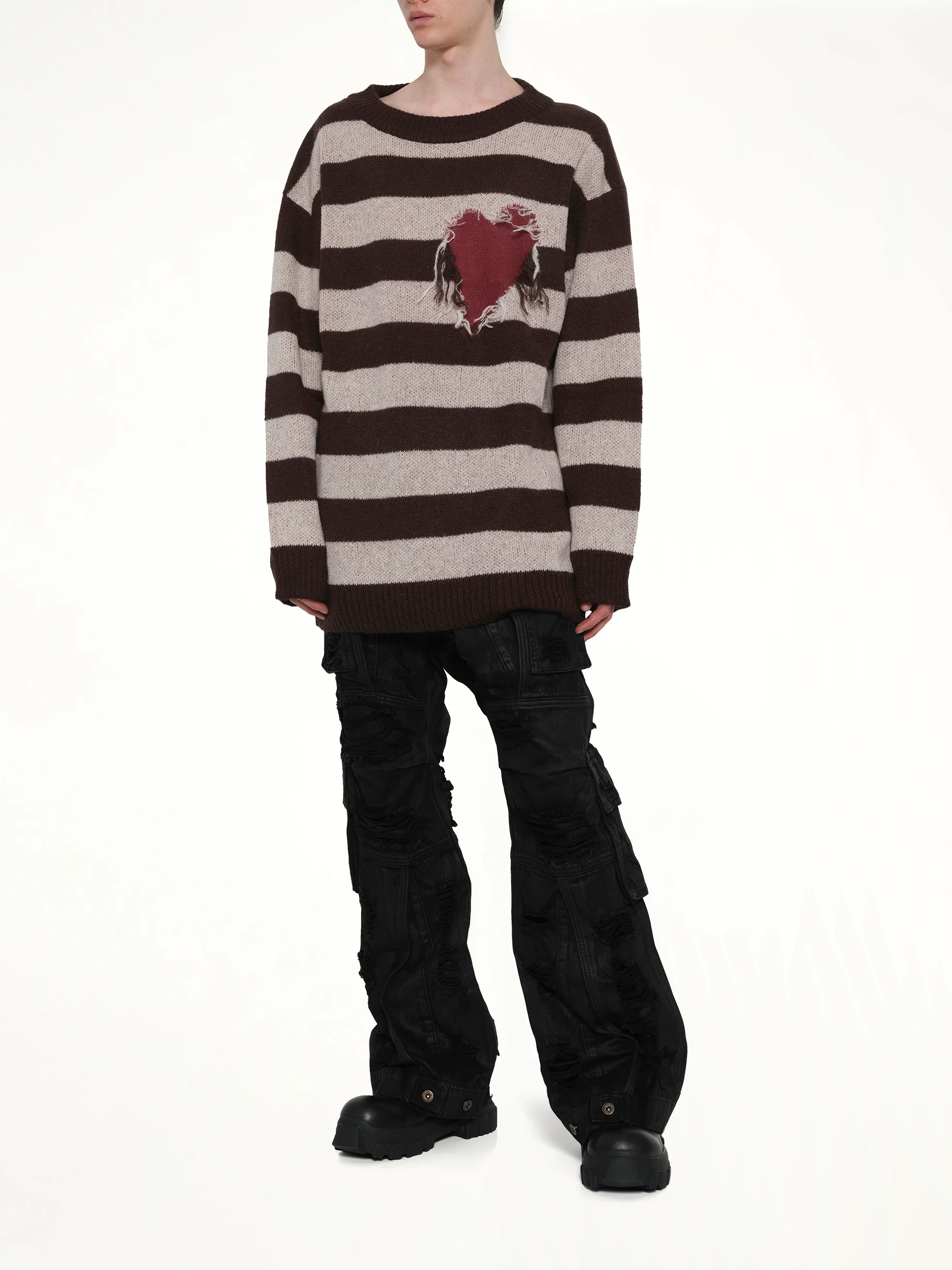 Double-Layer Trousers in Black - Image 4