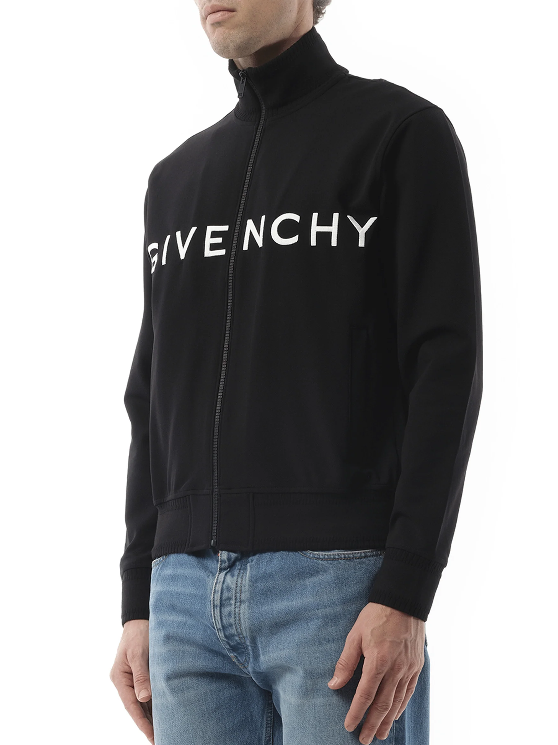 Dove Tracksuit Zip Through Sweatshirt in Black - Image 5