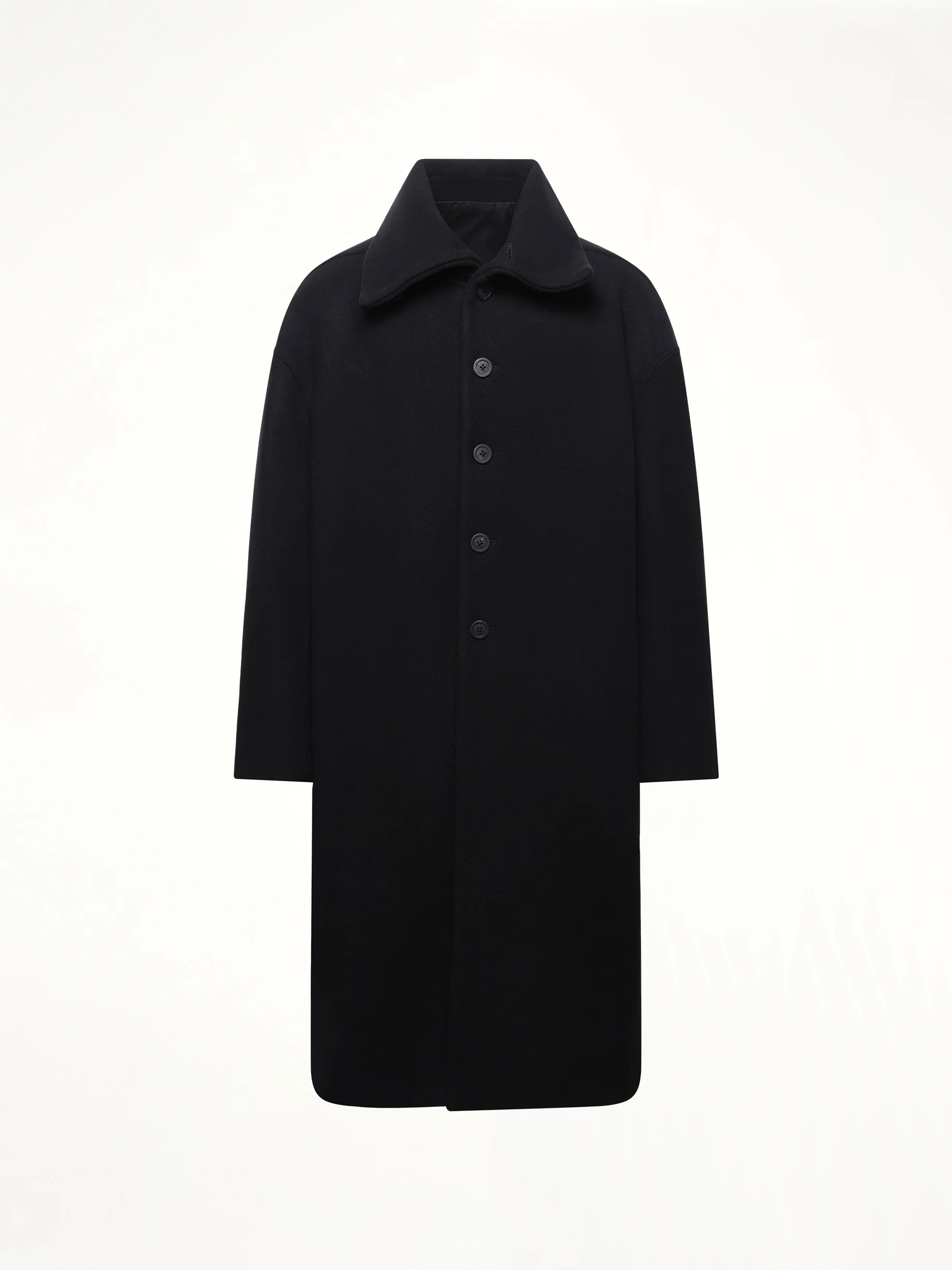 Dracucollar Coat in Black - Image 2