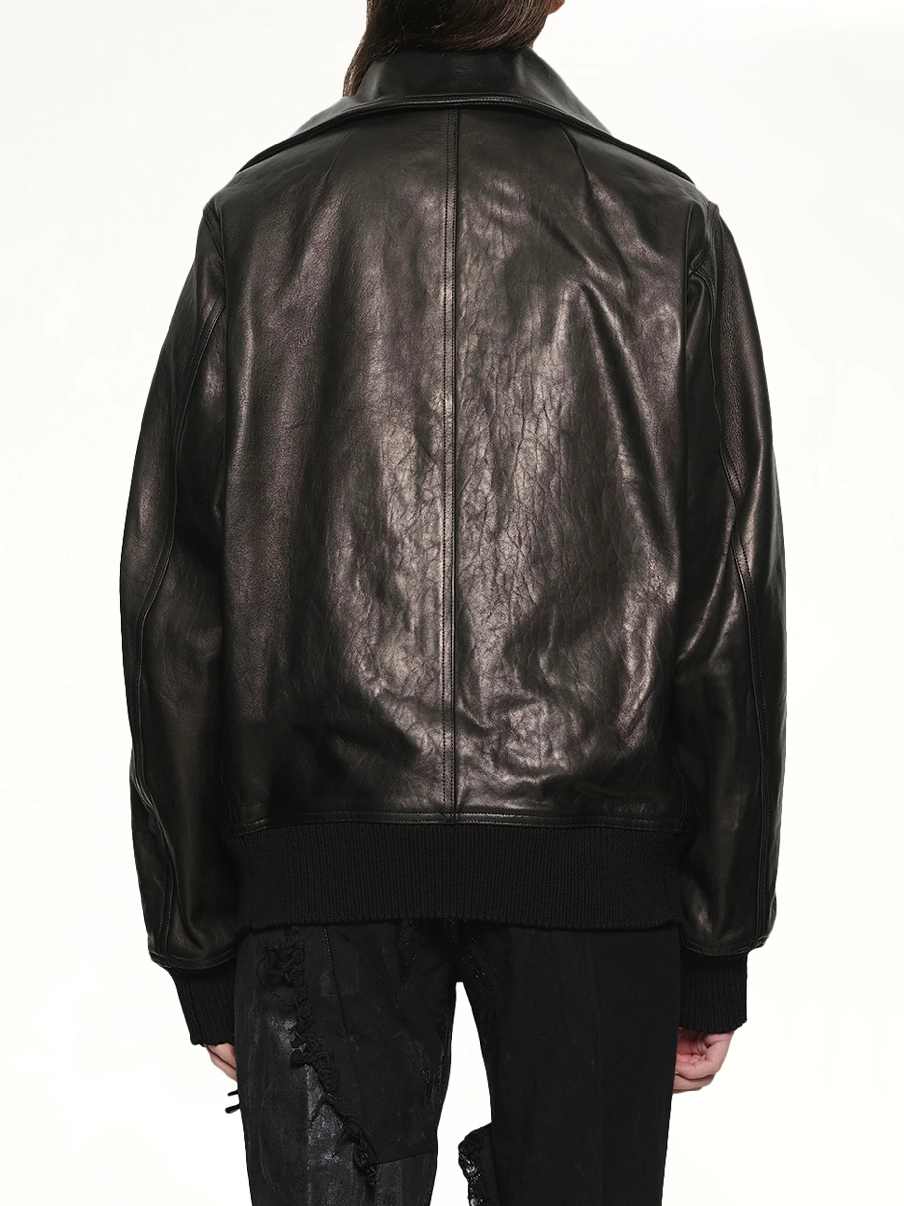 Dracucollar Leather Flight in Black - Image 5