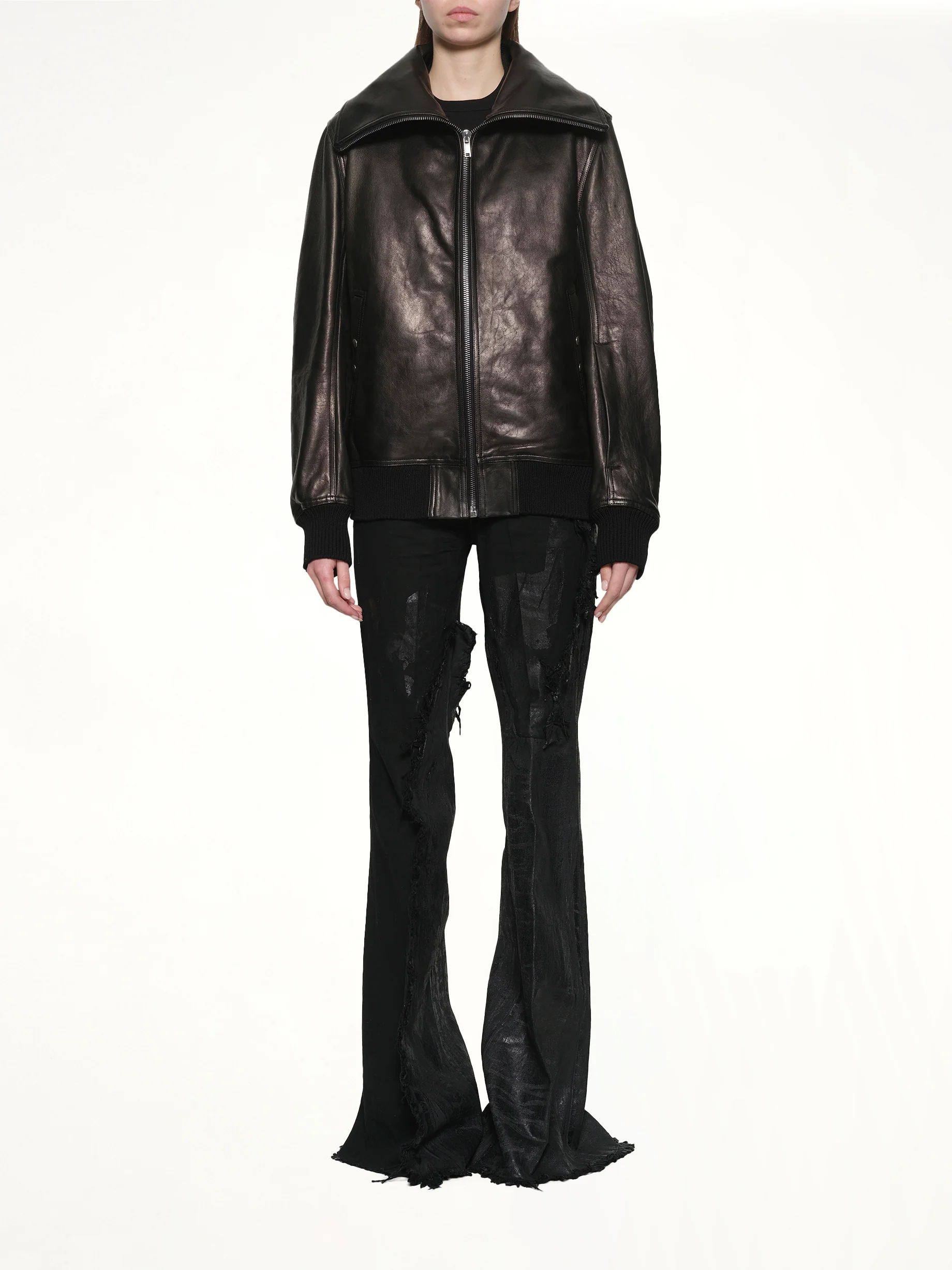 Dracucollar Leather Flight in Black - Image 7