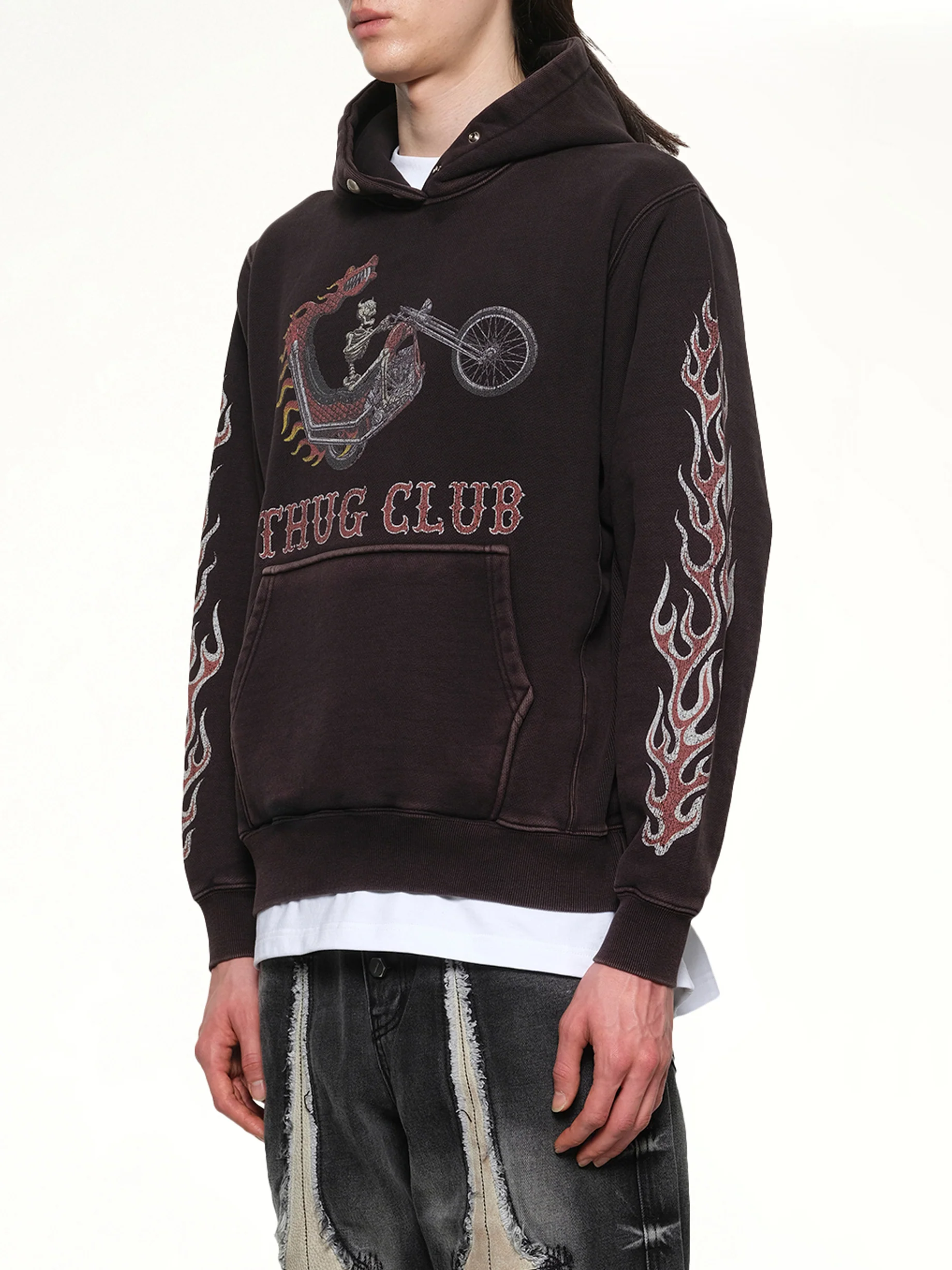 Dragon Chopper Hoodie in Black - Image 6