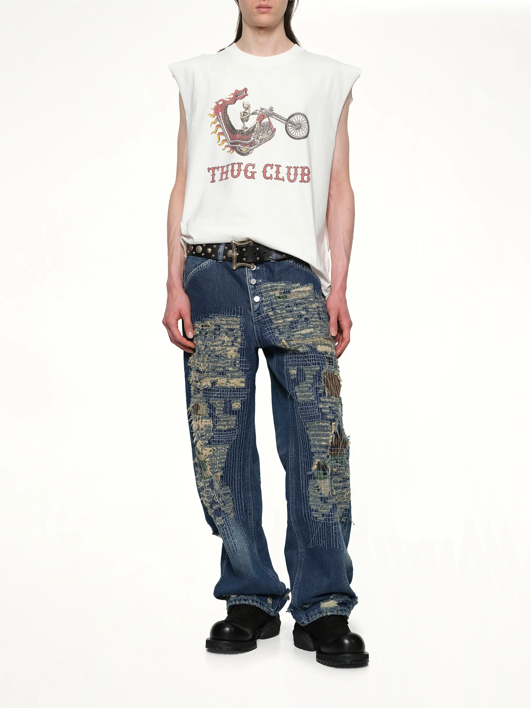 Dragon Chopper Sleeveless in White - Image 4