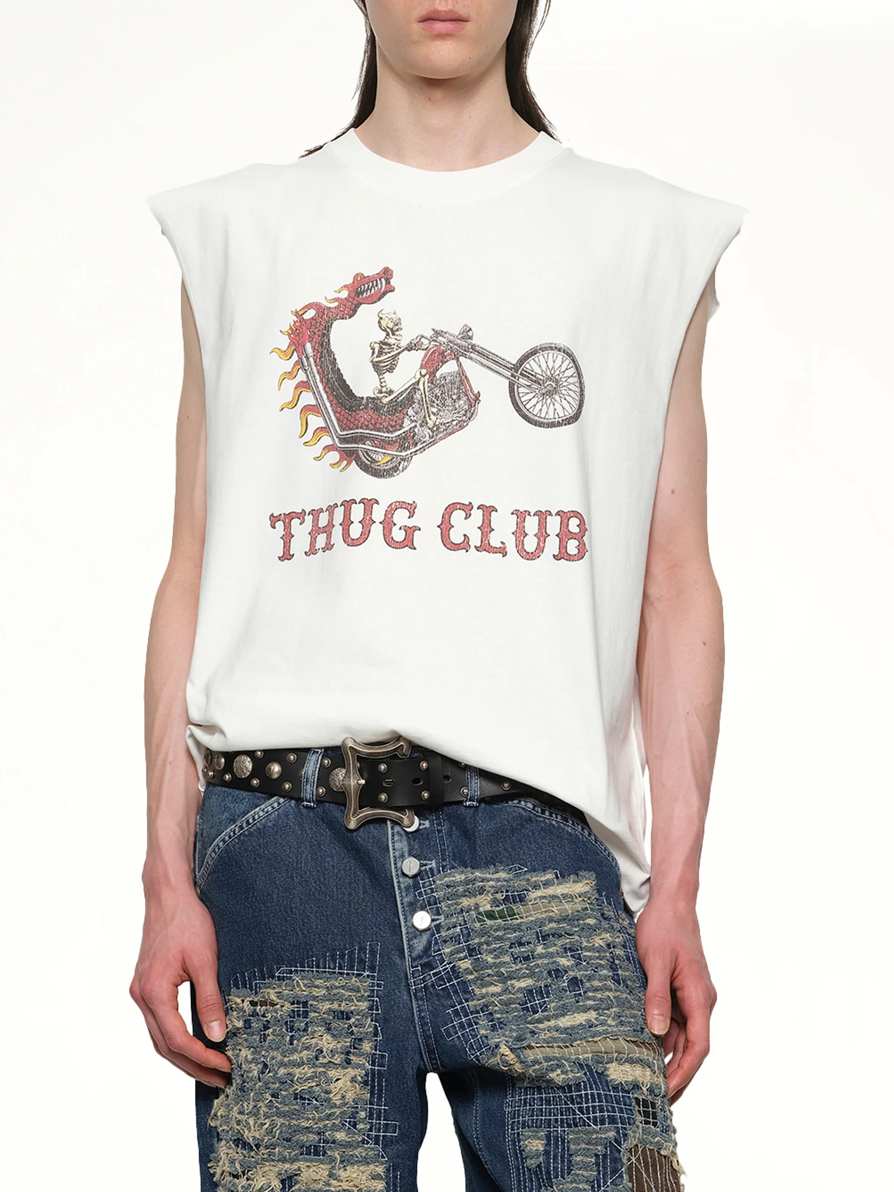 Dragon Chopper Sleeveless in White - Image 6