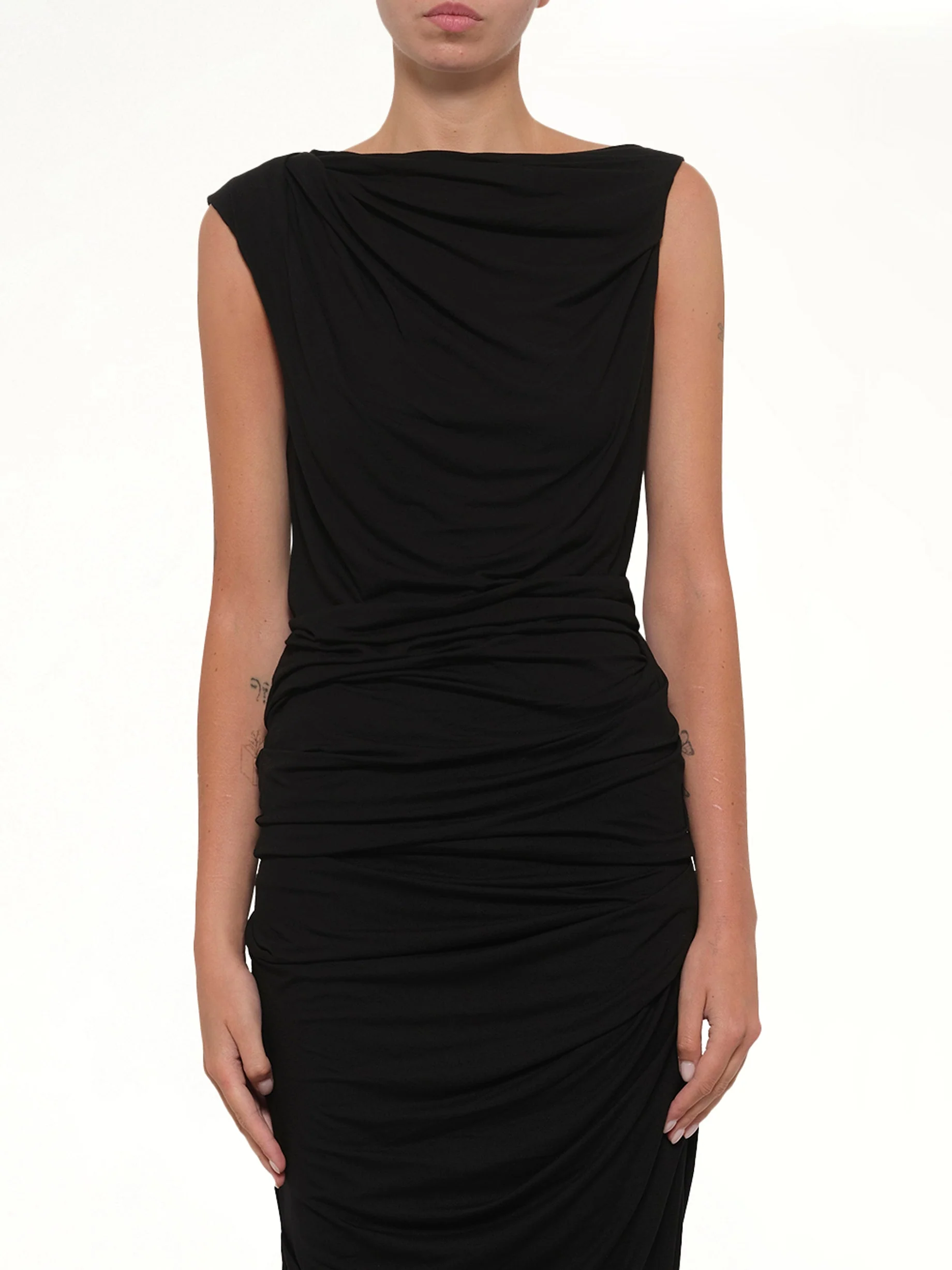 Drape Tank in Black