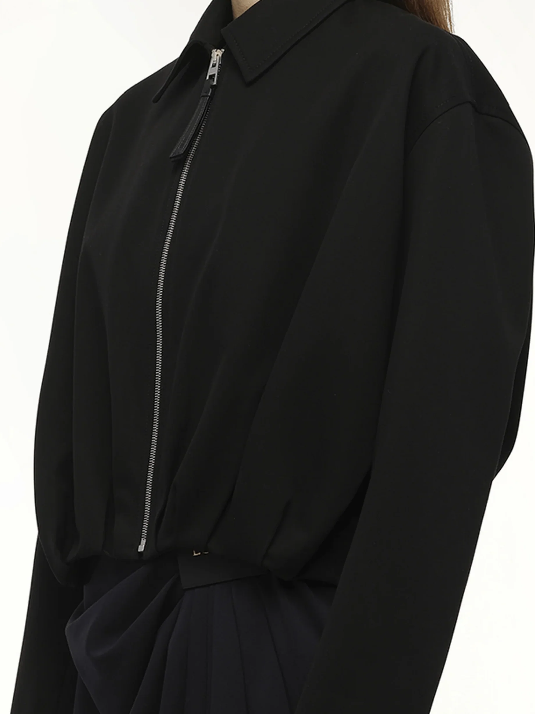 Draped Jacket in Black - Image 3