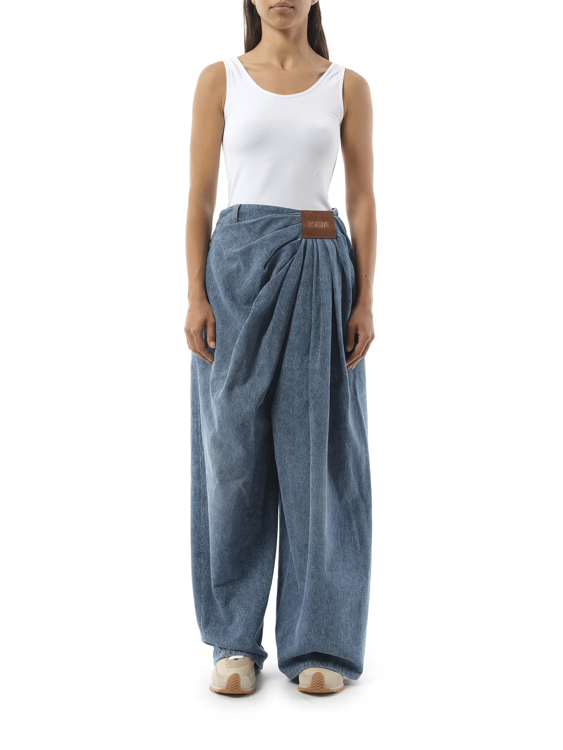 Draped Jeans AF in Indigo Blue - Image 4