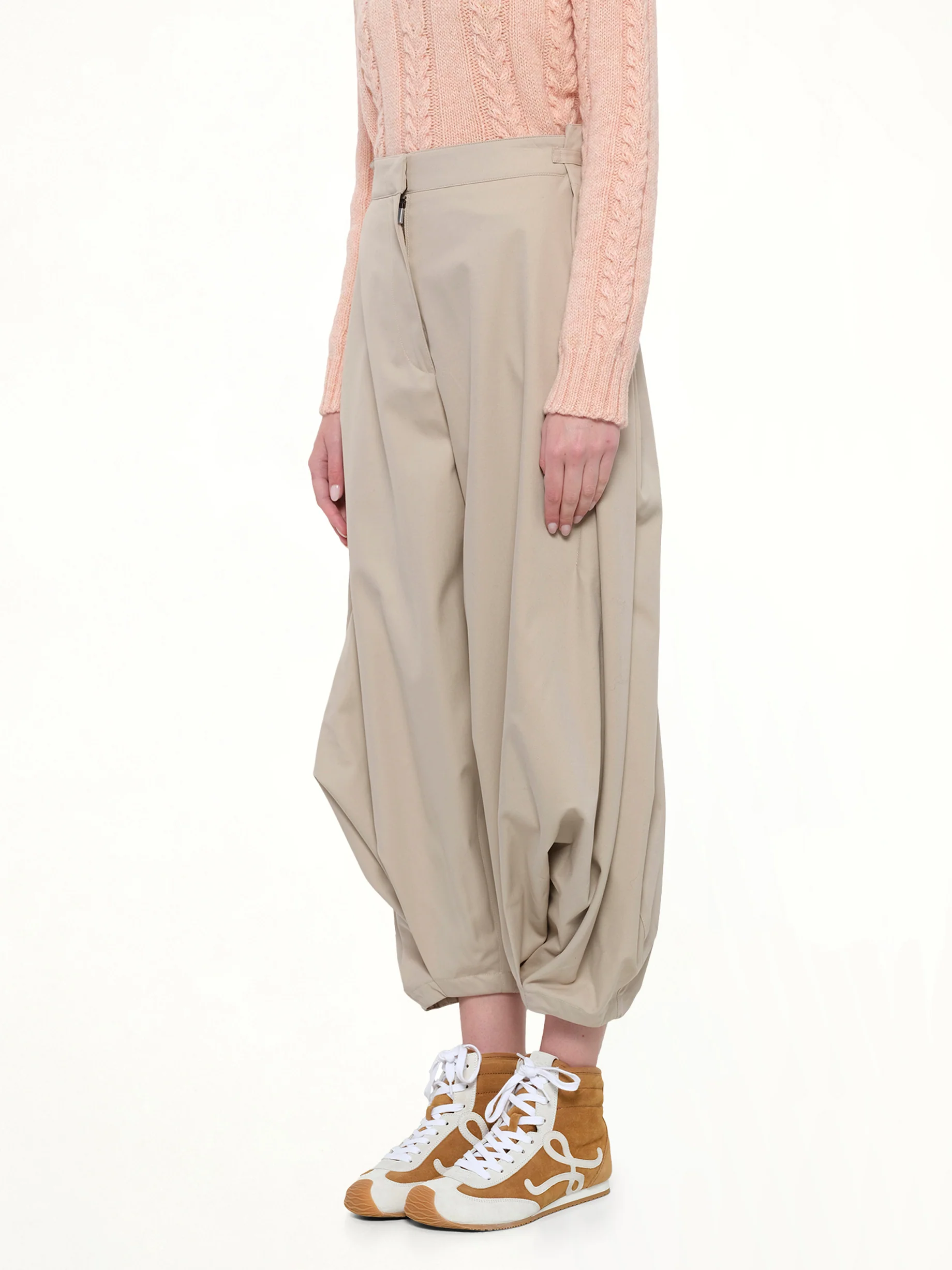 Draped Trouser AF in Beige - Image 3