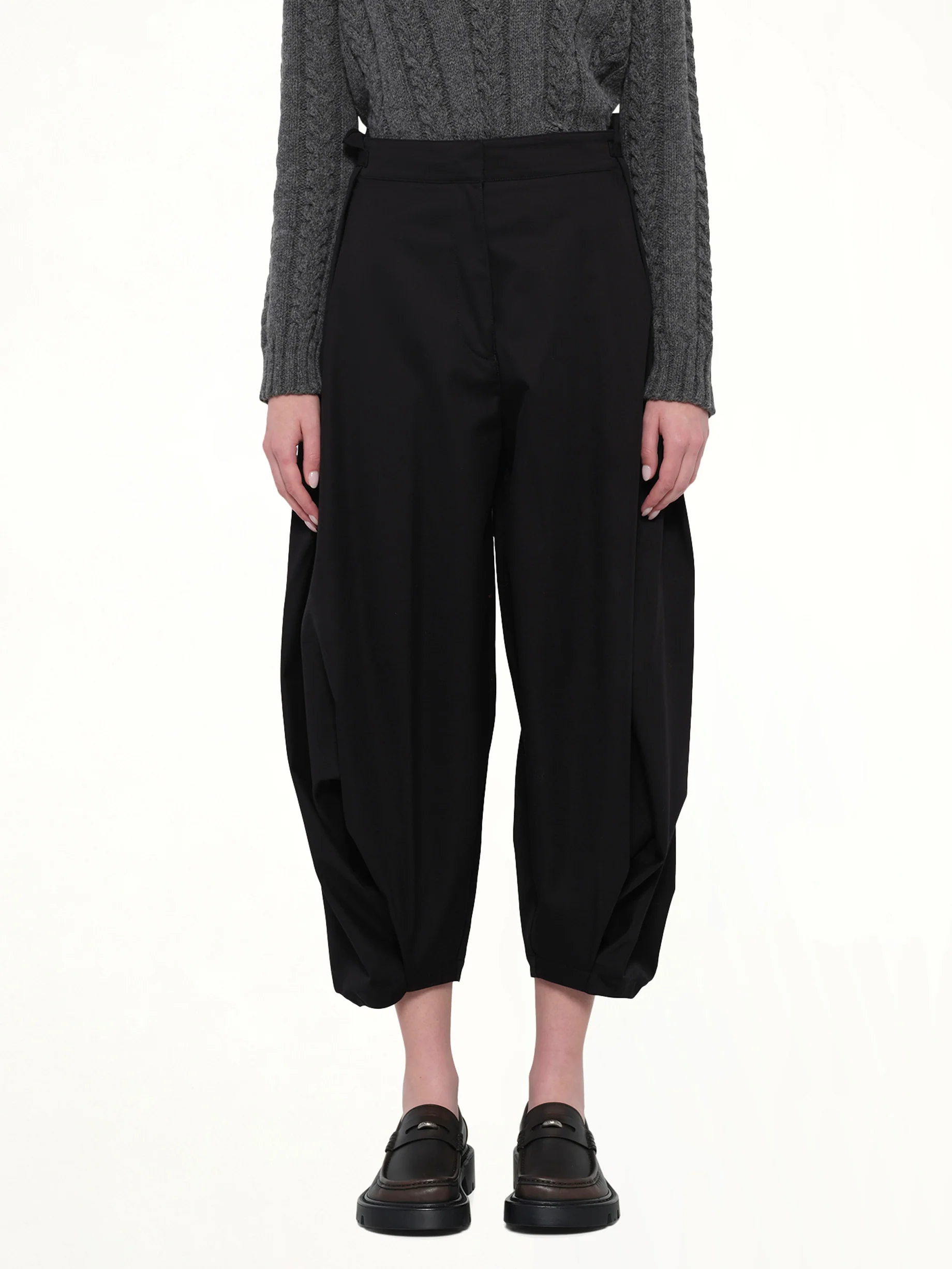 Draped Trouser AF in Black