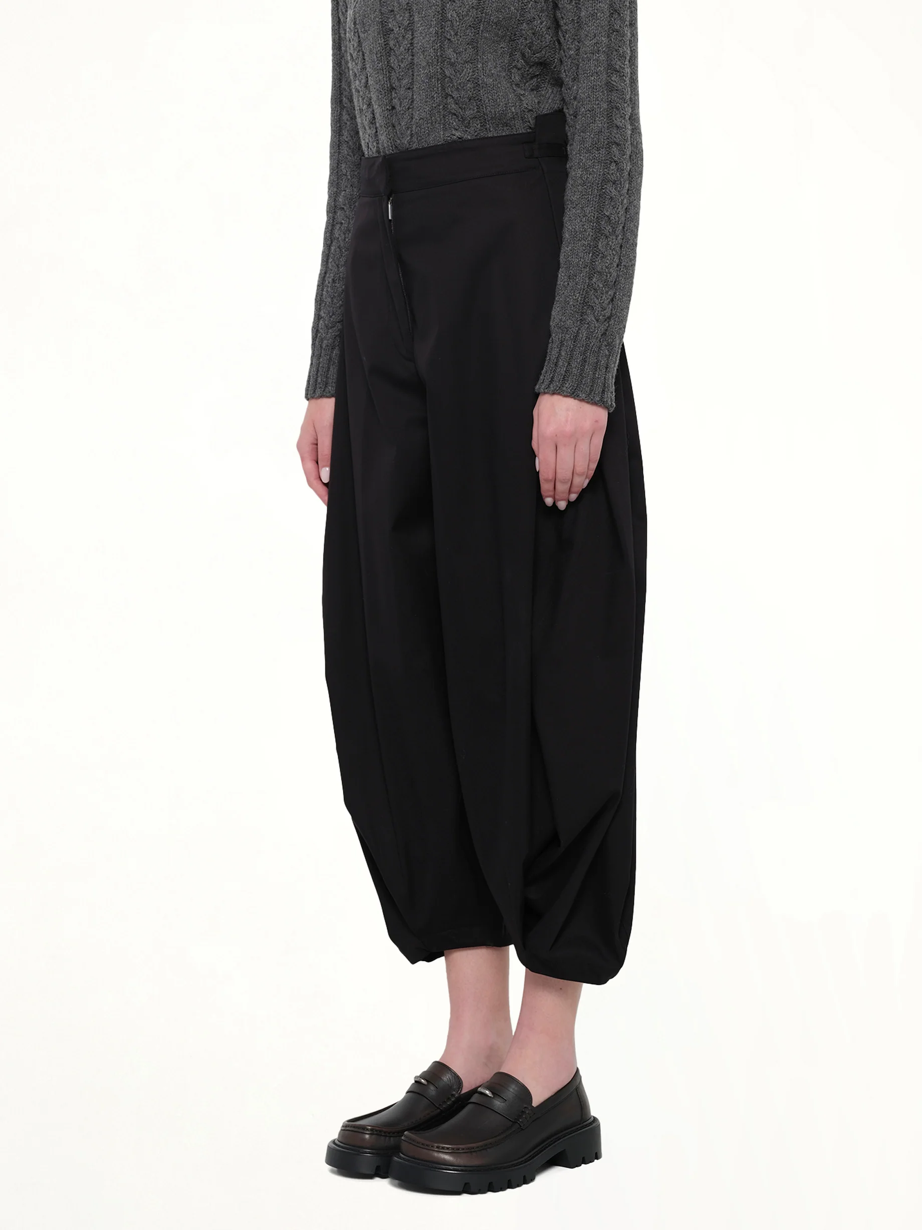 Draped Trouser AF in Black - Image 3