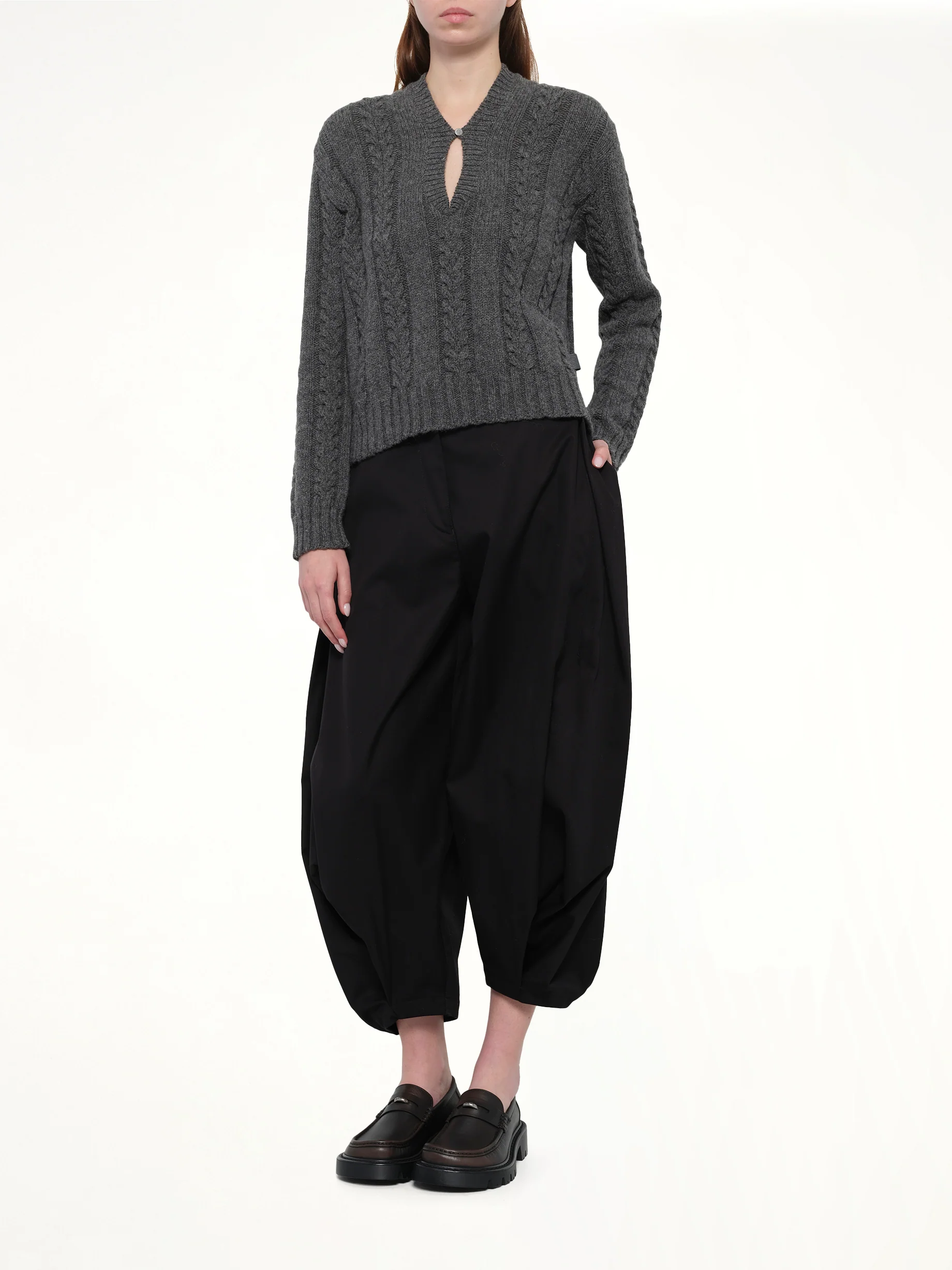 Draped Trouser AF in Black - Image 4
